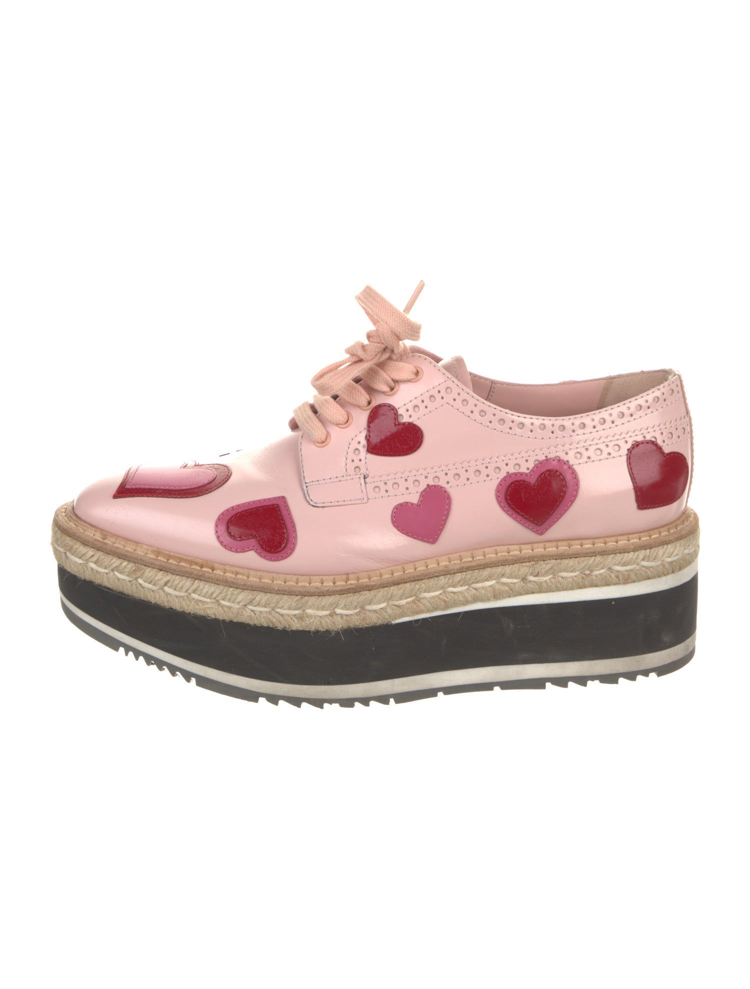 Prada Leather Printed Espadrilles