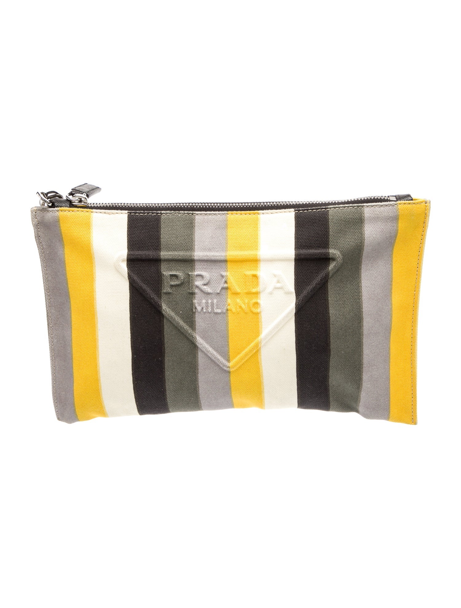 Prada Canvas Clutch