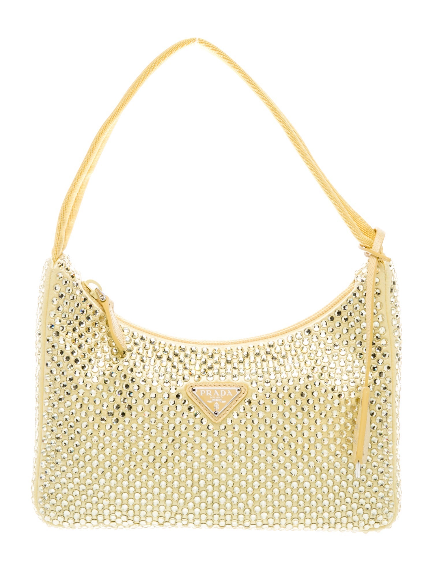 Prada Enameled Metal Triangle Re-Edition 2000