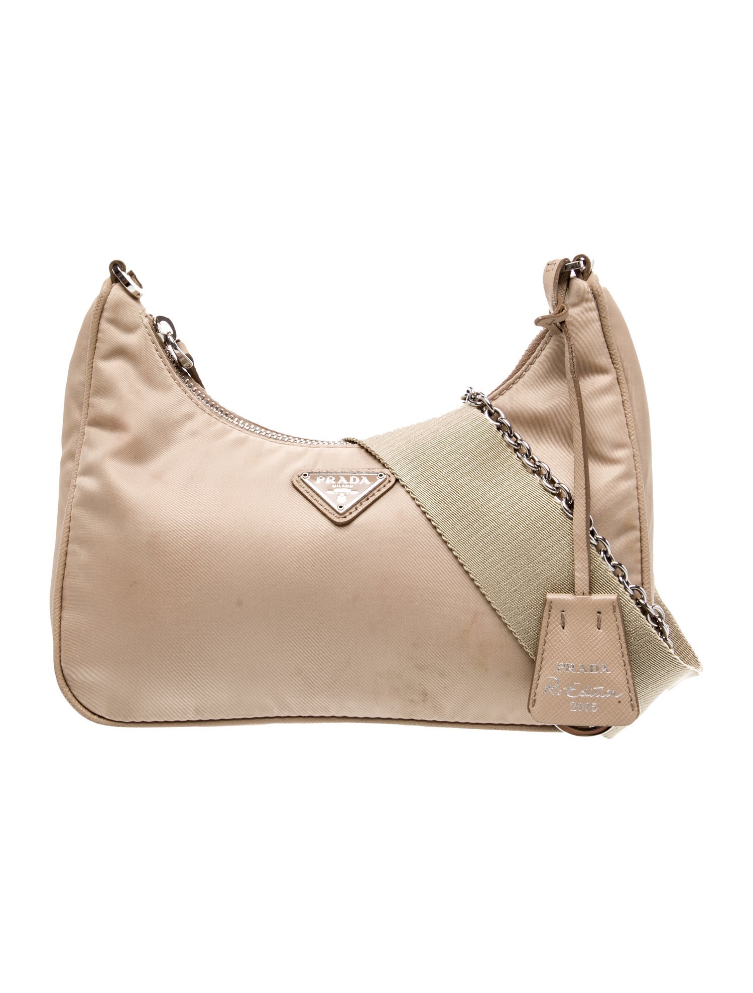 Prada Enameled Metal Triangle Re-Edition 2005