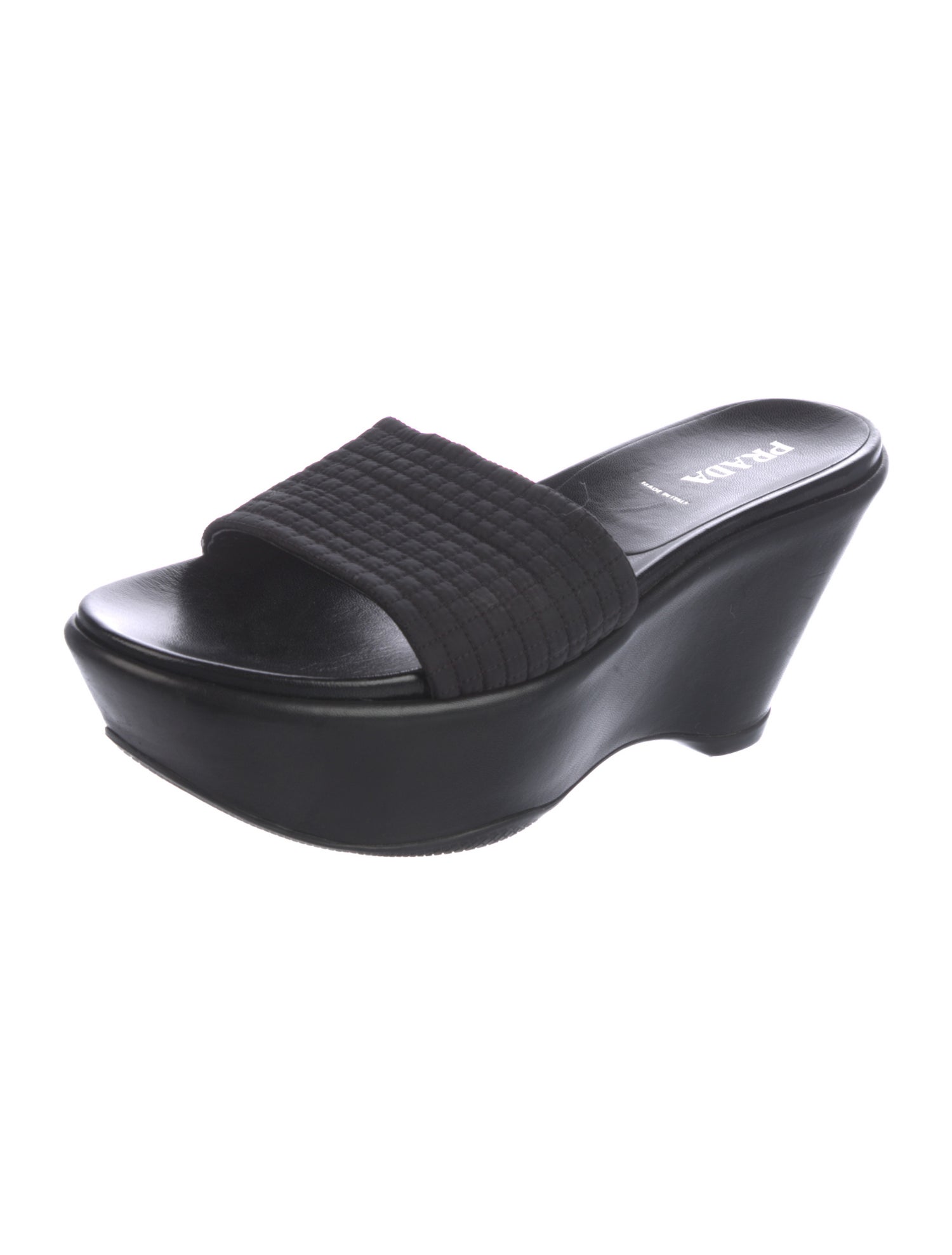 Prada Leather Slides