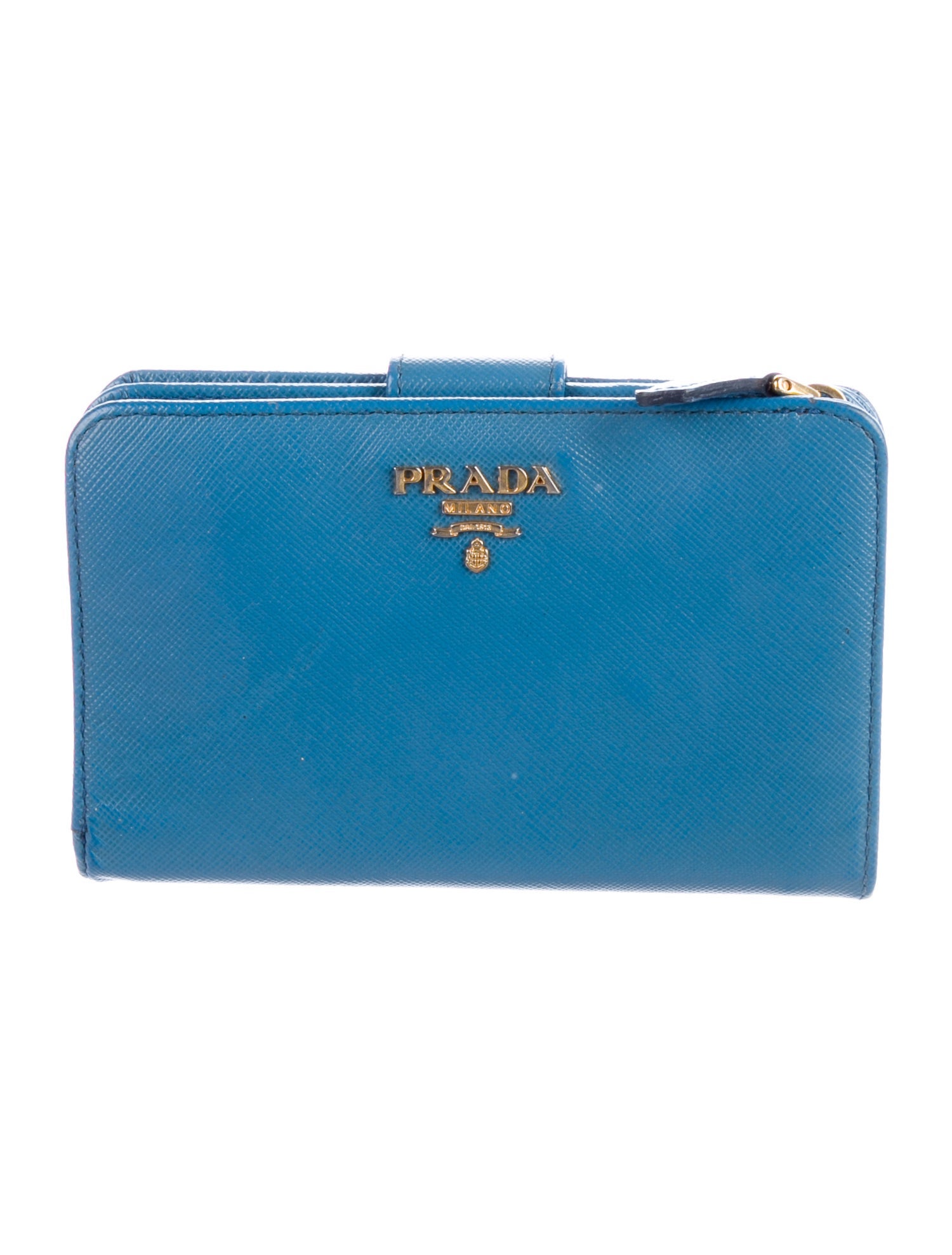 Prada Saffiano Metal Leather French Purse