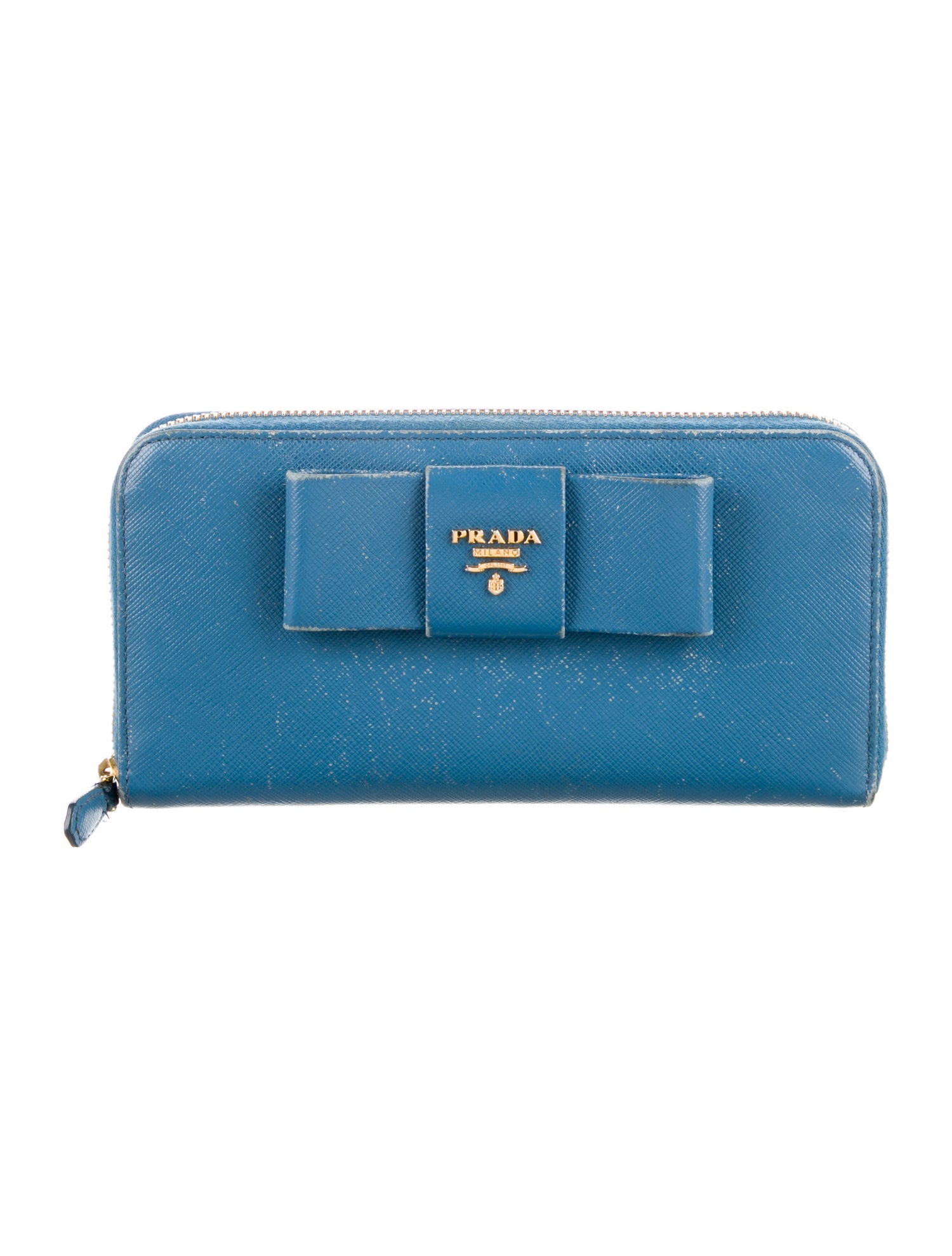 Prada Saffiano Metal Leather Continental Wallet