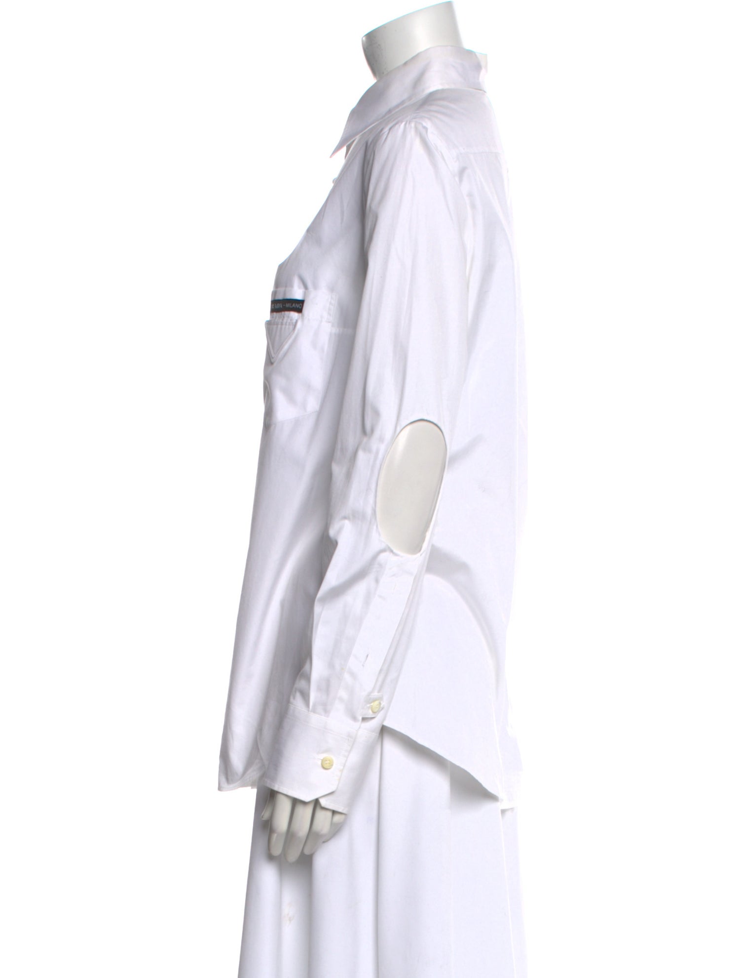 Prada 2019 Long Sleeve Button-Up Top