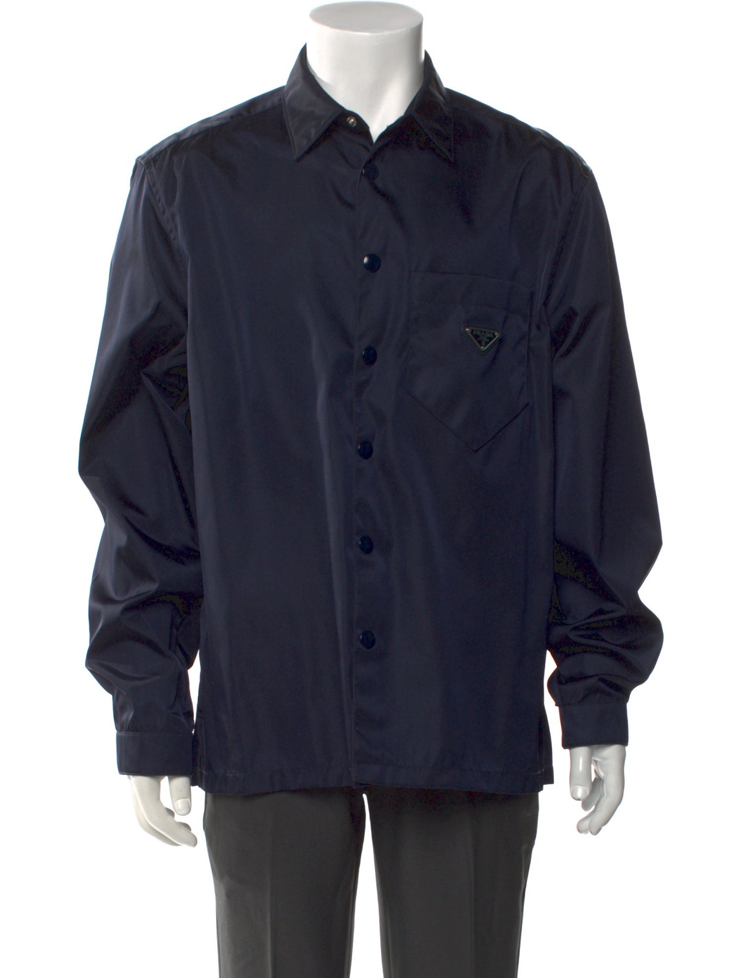 Prada 2022 Enameled Metal Triangle Shirt