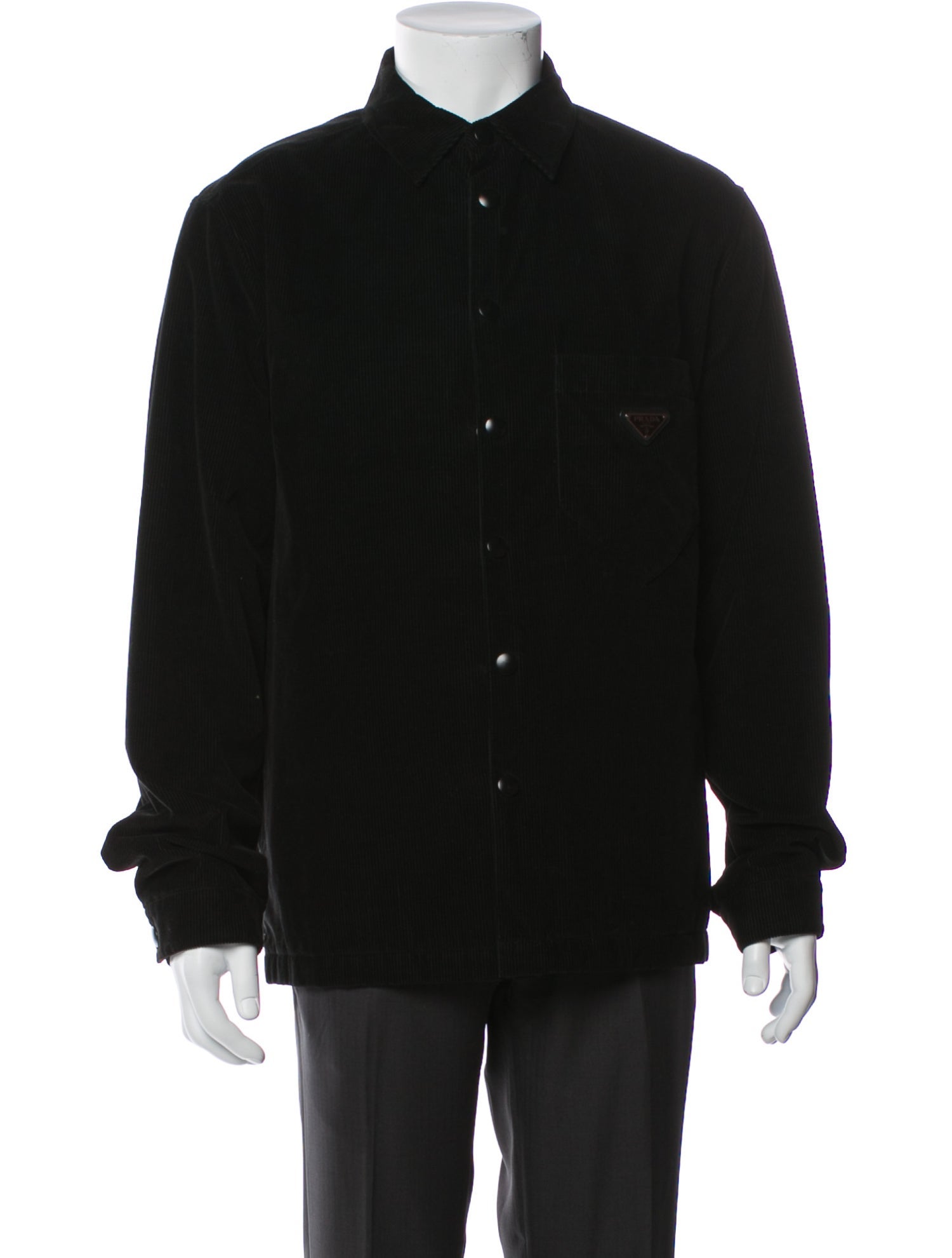 Prada 2021 Enameled Metal Triangle Shirt