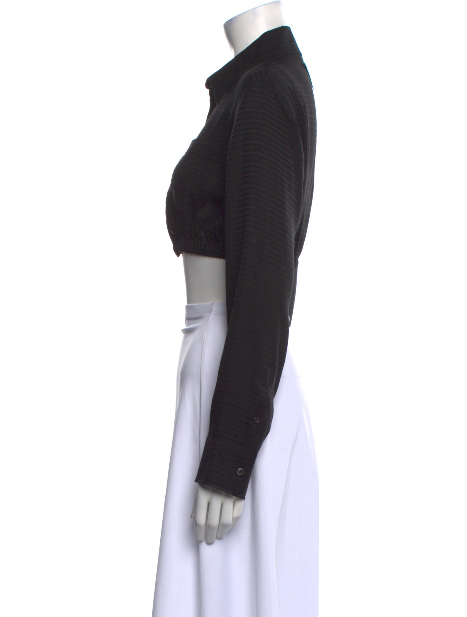 Prada 2022 Silk Crop Top