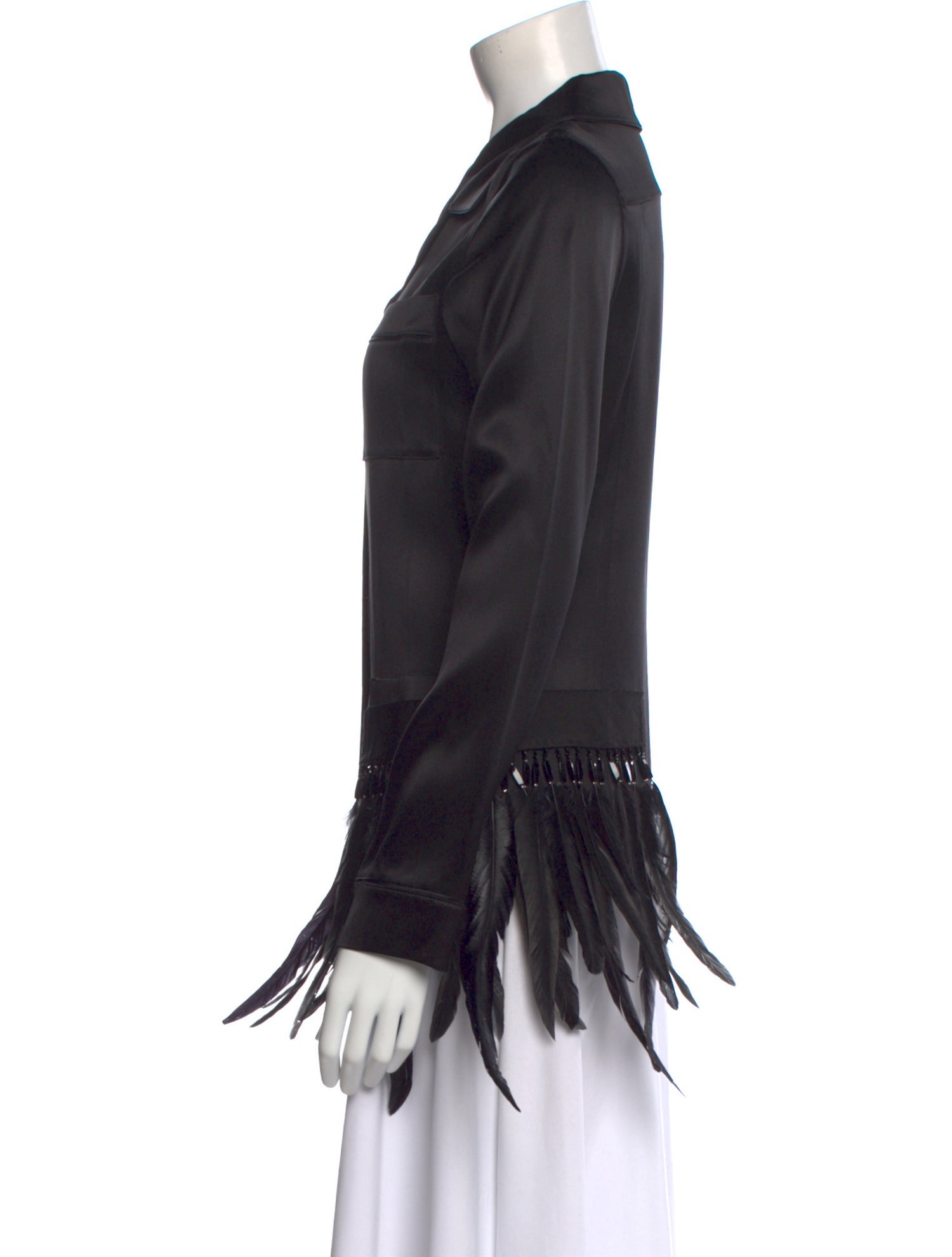 Prada 2017 Long Sleeve Button-Up Top