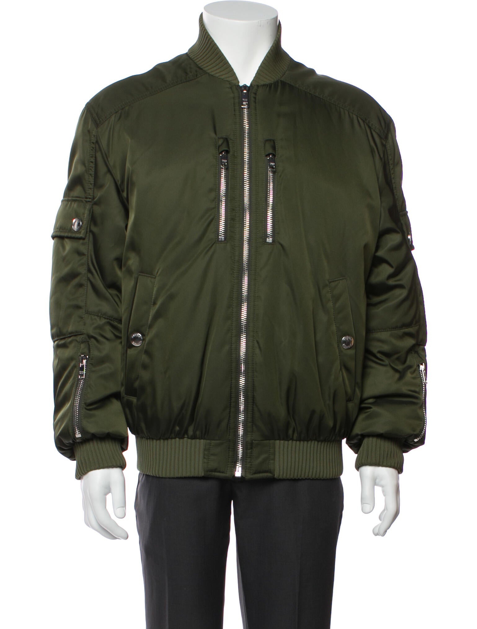 Prada 2019 Gabardine Bomber Bomber Jacket