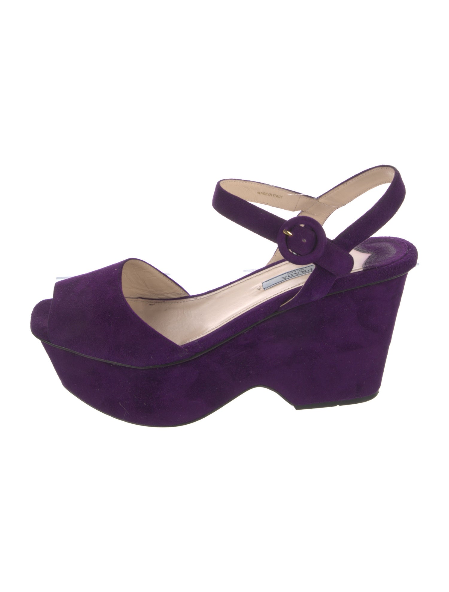 Prada Suede Slingback Sandals