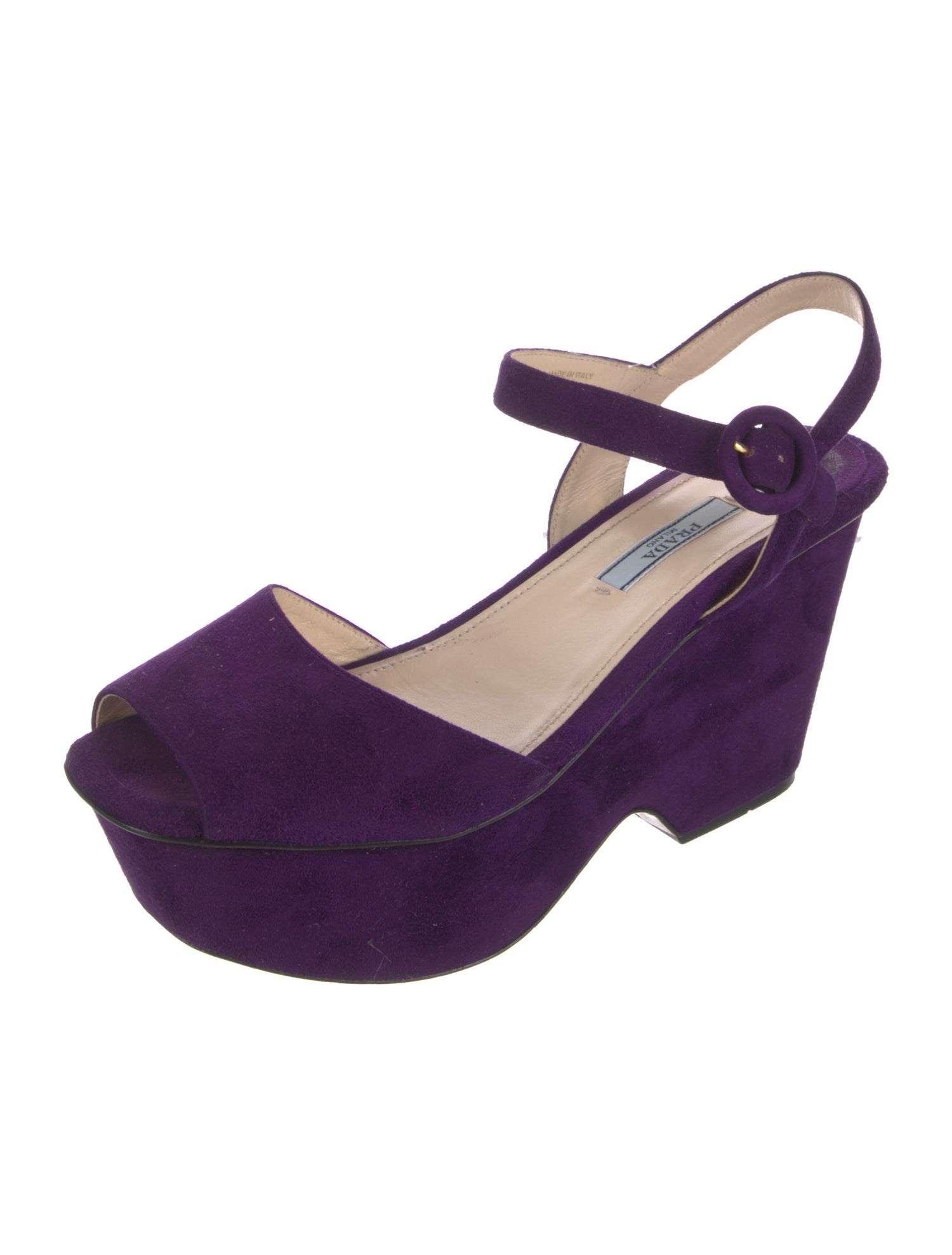 Prada Suede Slingback Sandals