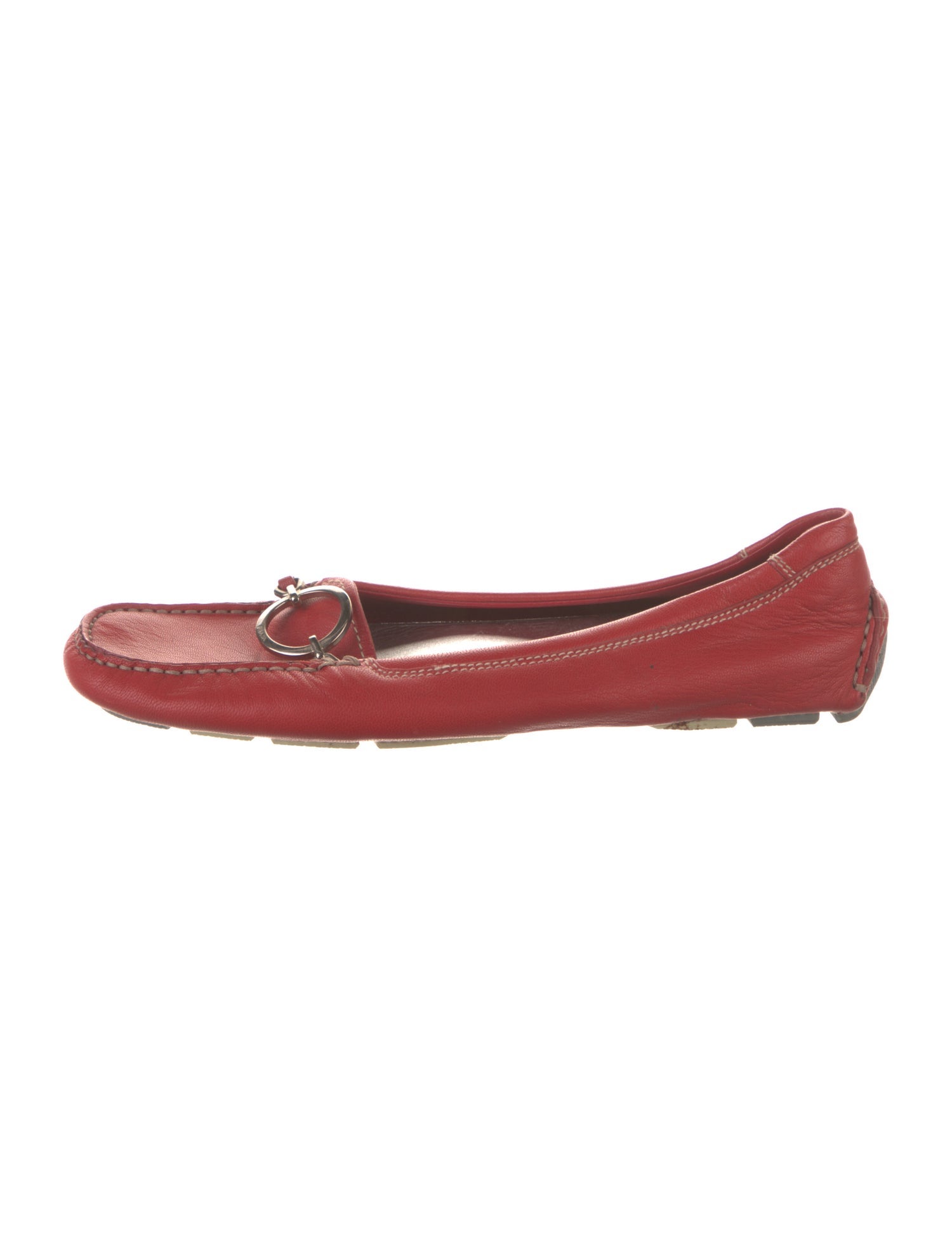 Prada Sport Leather Moccasins