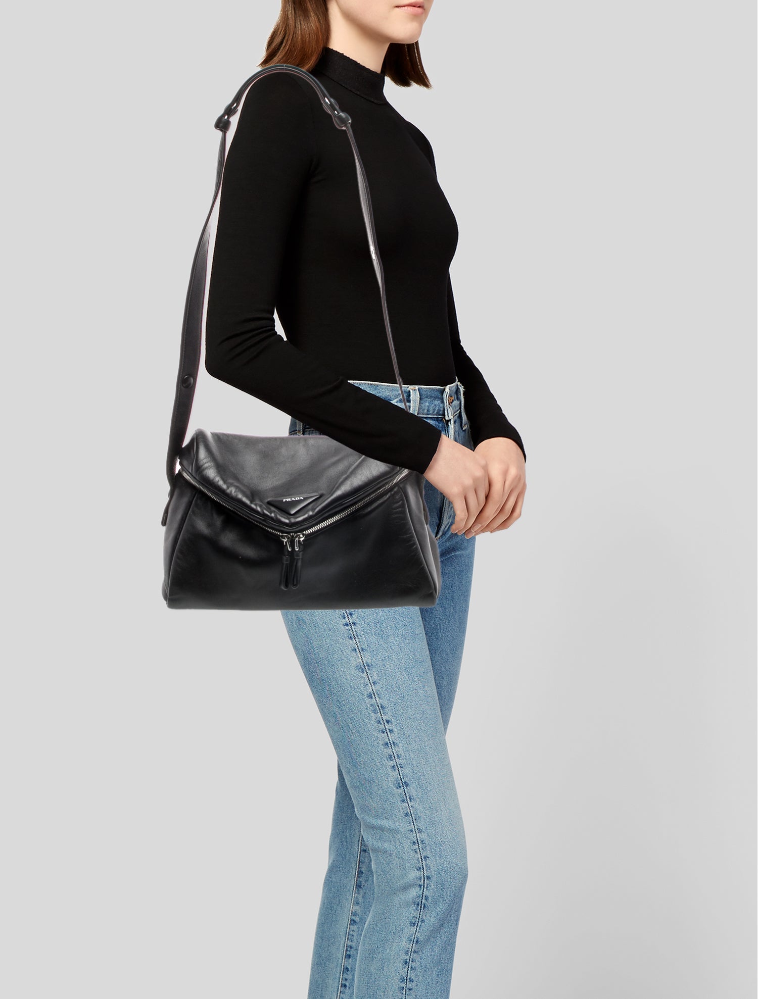 Prada Nappa Leather Nappa Padded Signaux