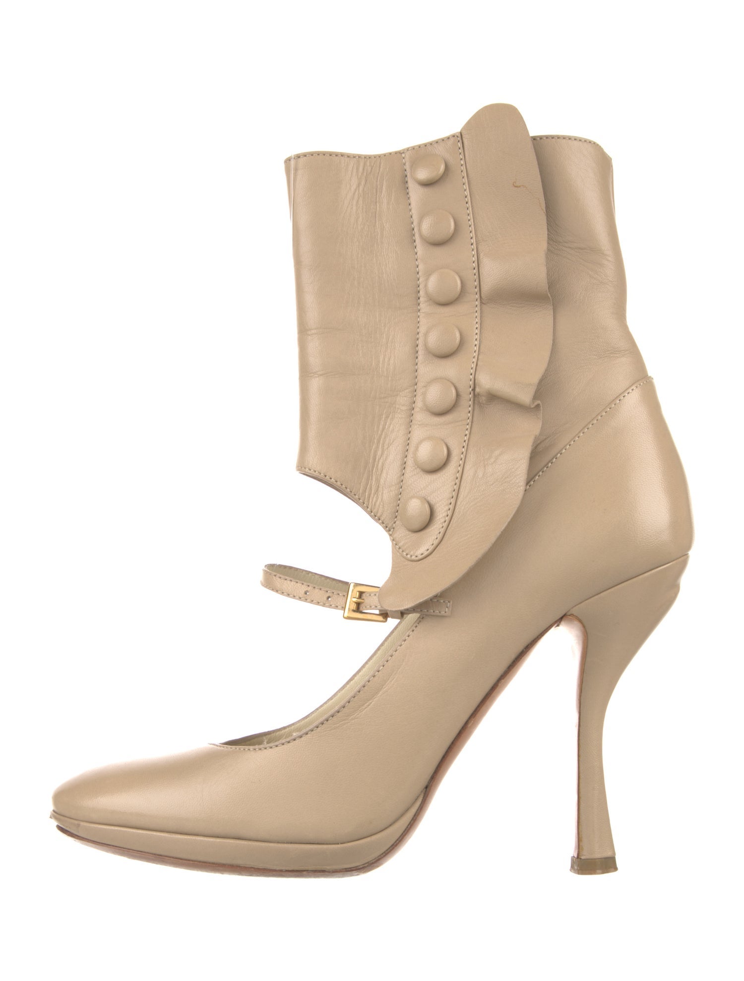 Prada Leather Lace-Up Boots