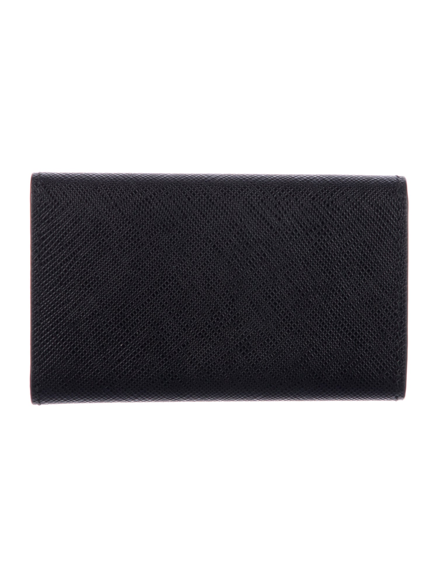 Prada Saffiano Leather 6-Ring Key Holder w/Tags