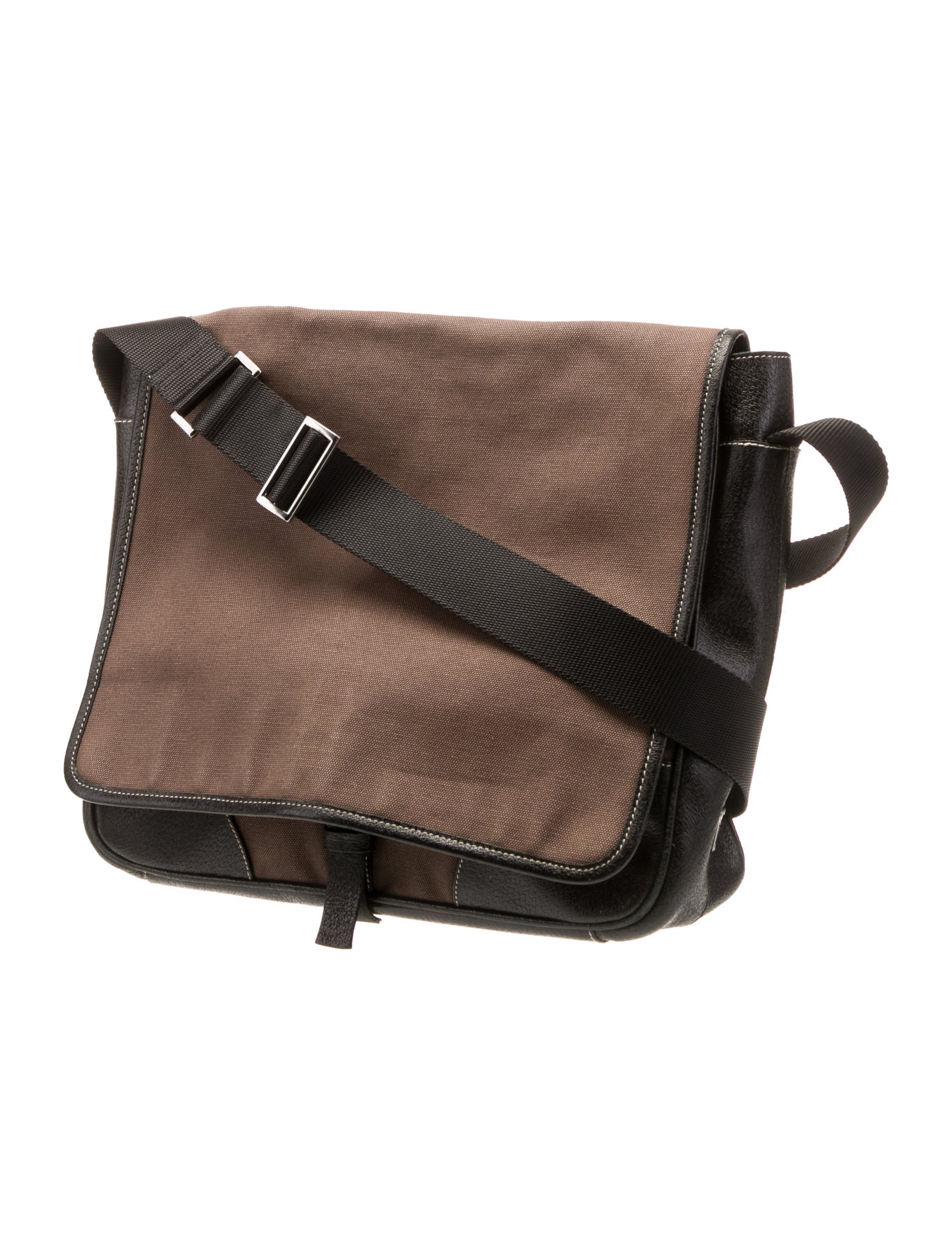 Prada Canvas Messenger Bag