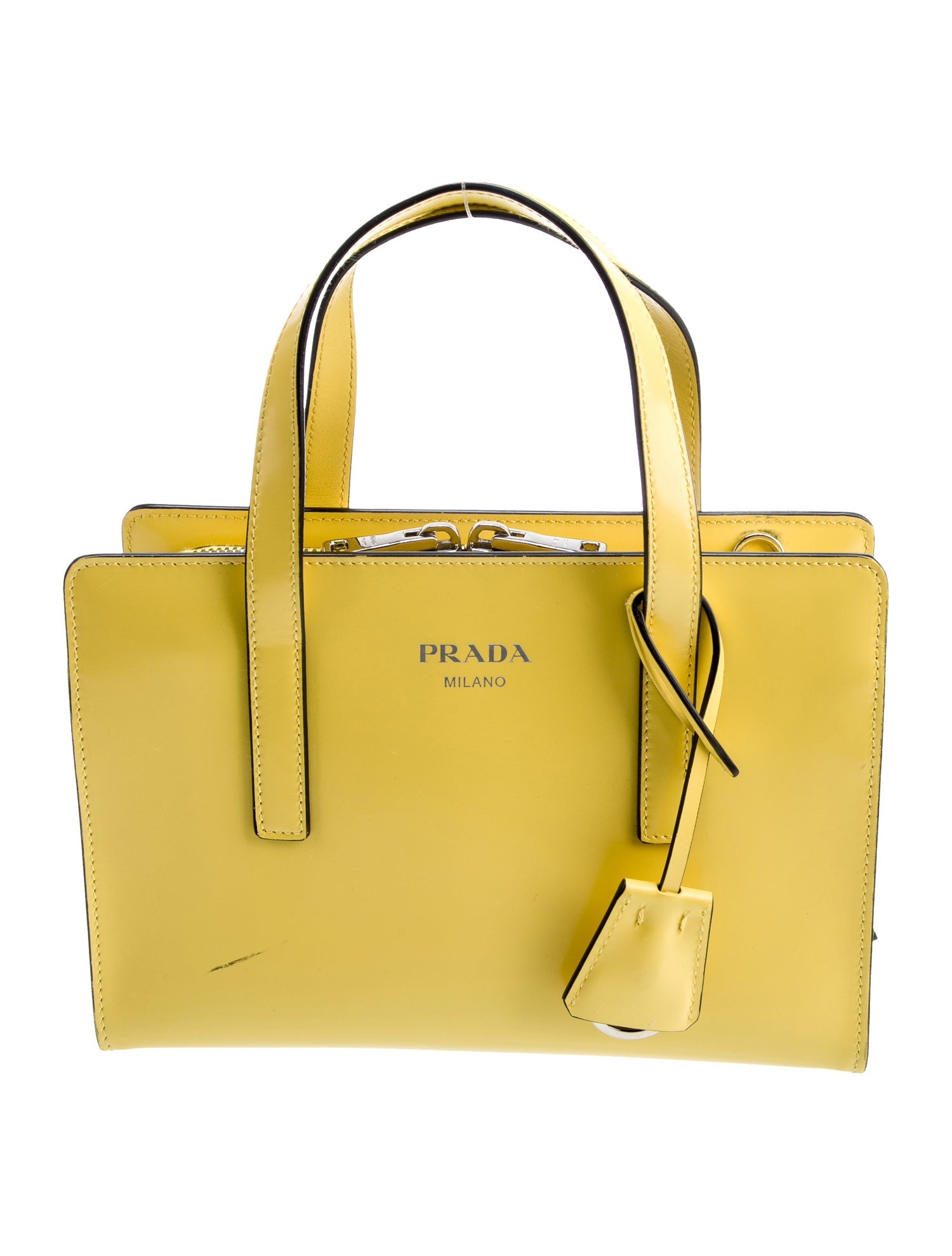 Prada Enameled Metal Triangle Re-Edition 1995 Mini