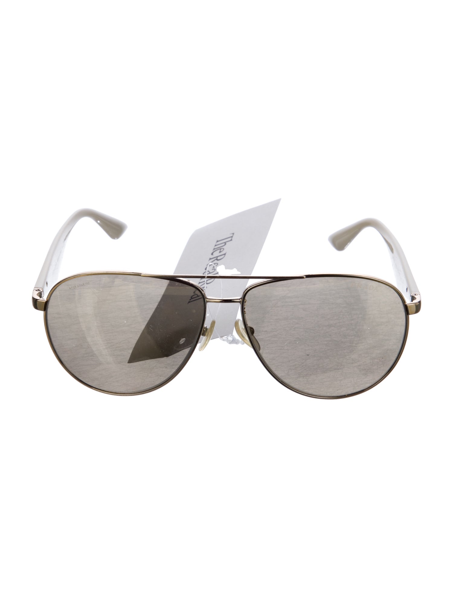 Prada Aviator Mirrored Sunglasses