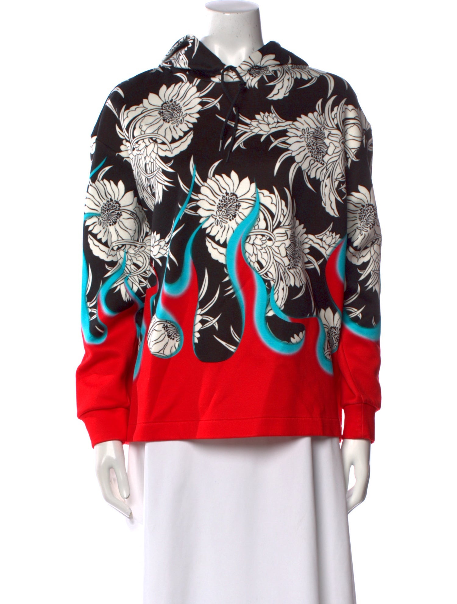 Prada 2018 Floral Print Sweatshirt