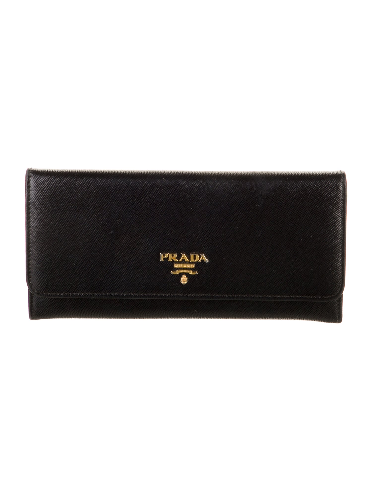 Prada Saffiano Lux Leather Continental Wallet