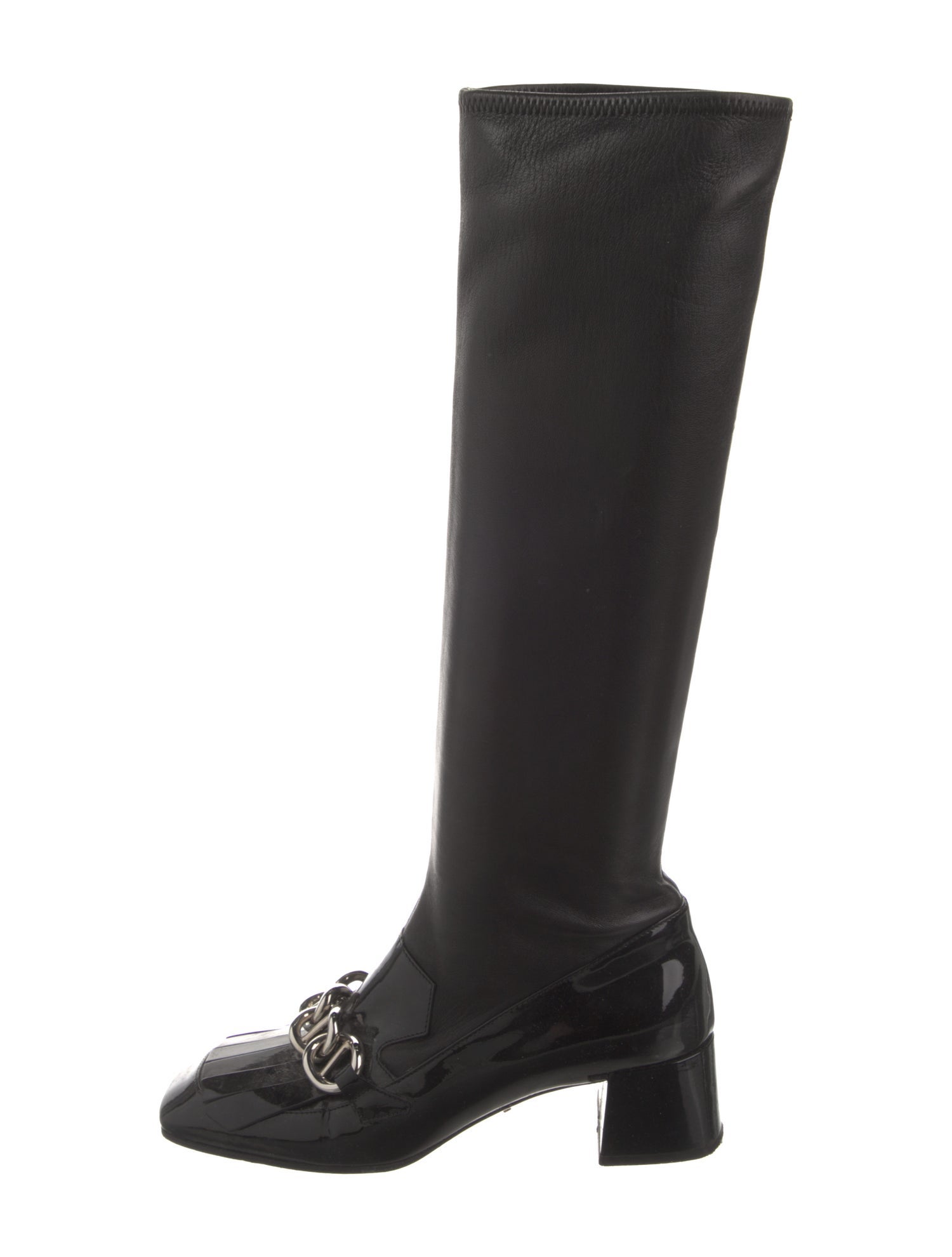 Prada Leather Riding Boots