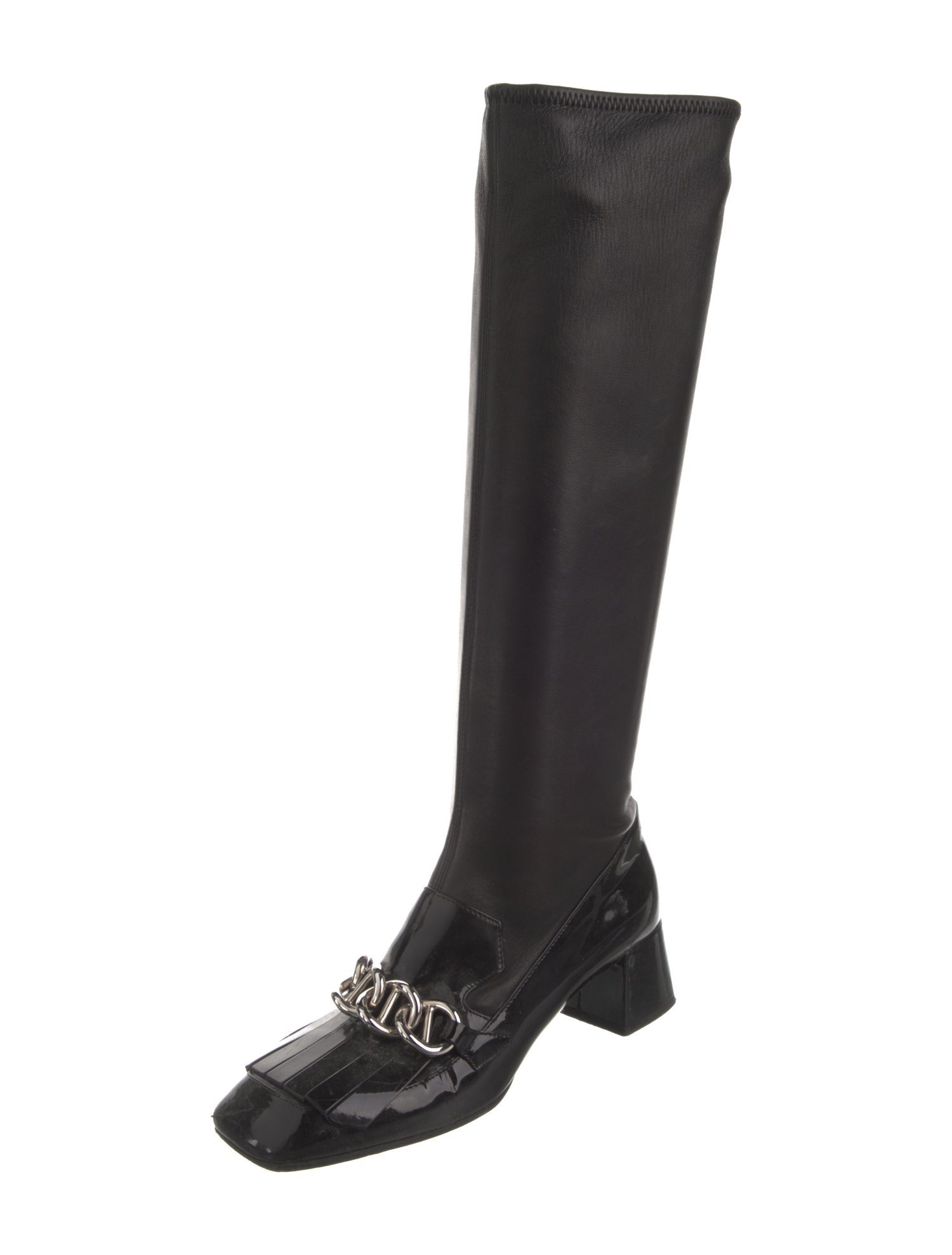 Prada Leather Riding Boots