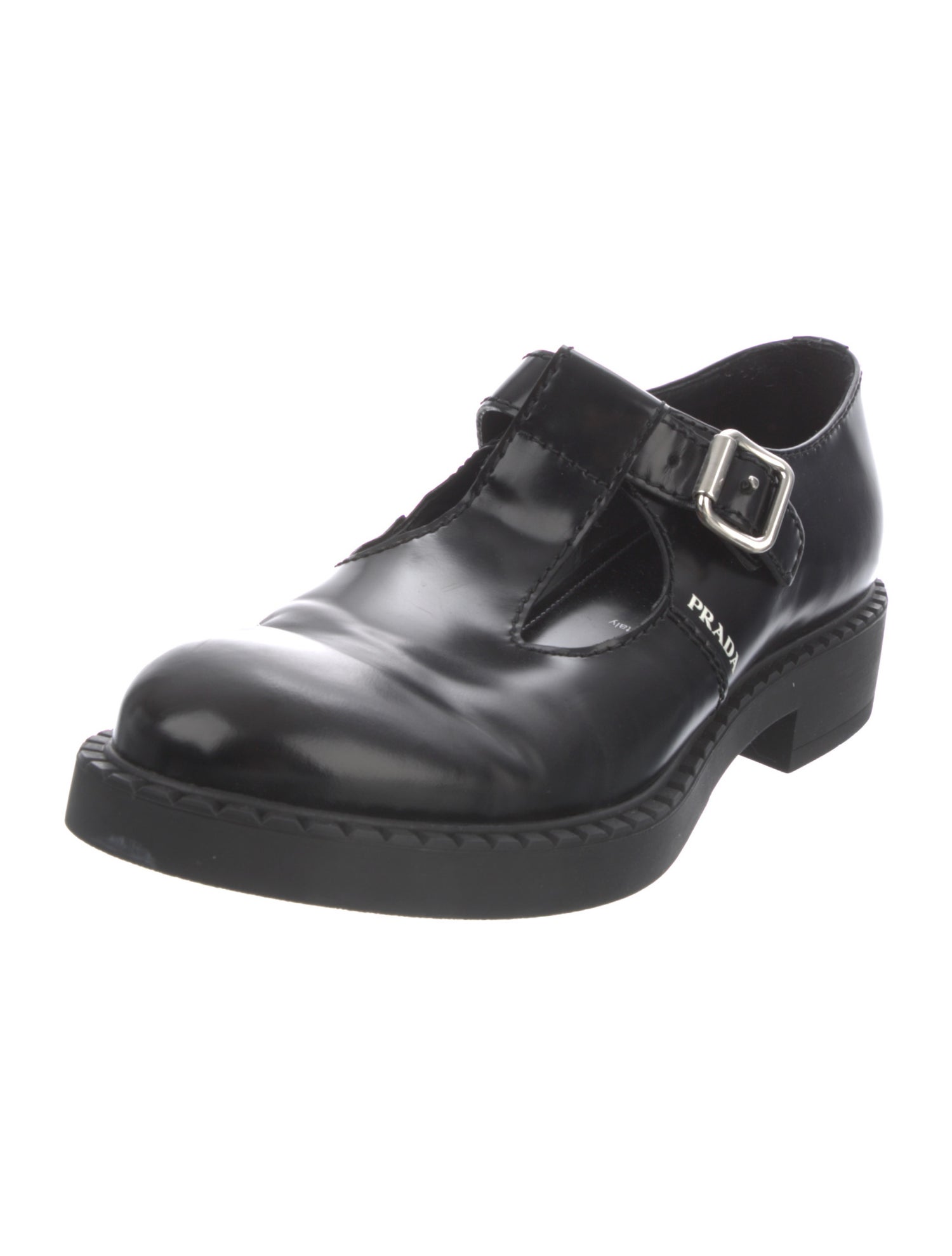 Prada Leather Monk Straps