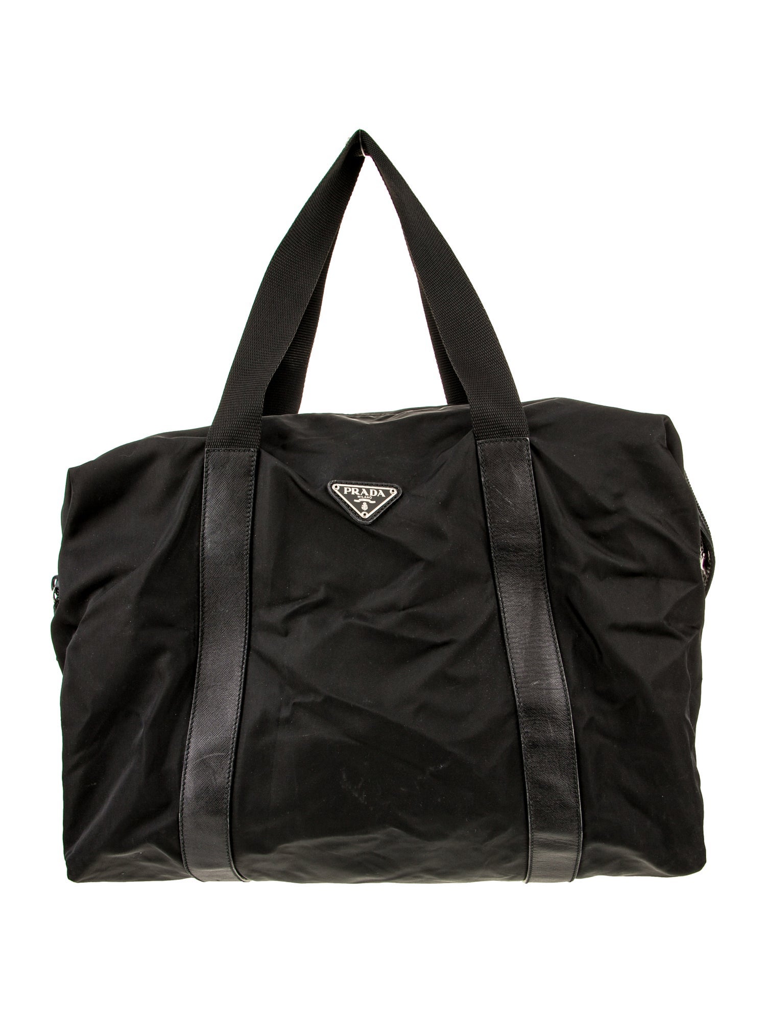 Prada Tessuto Nylon Weekender Bag Vintage