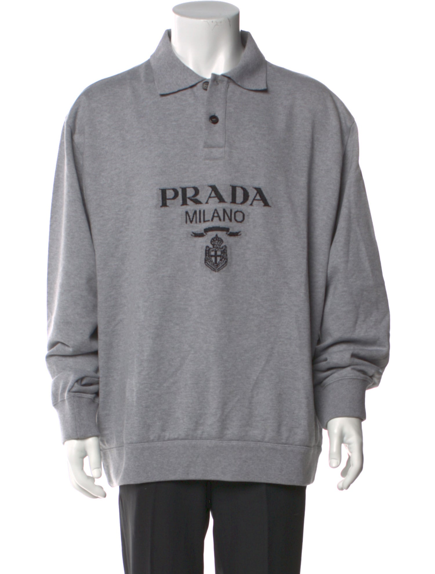 Prada 2024 Graphic Print Polo Shirt