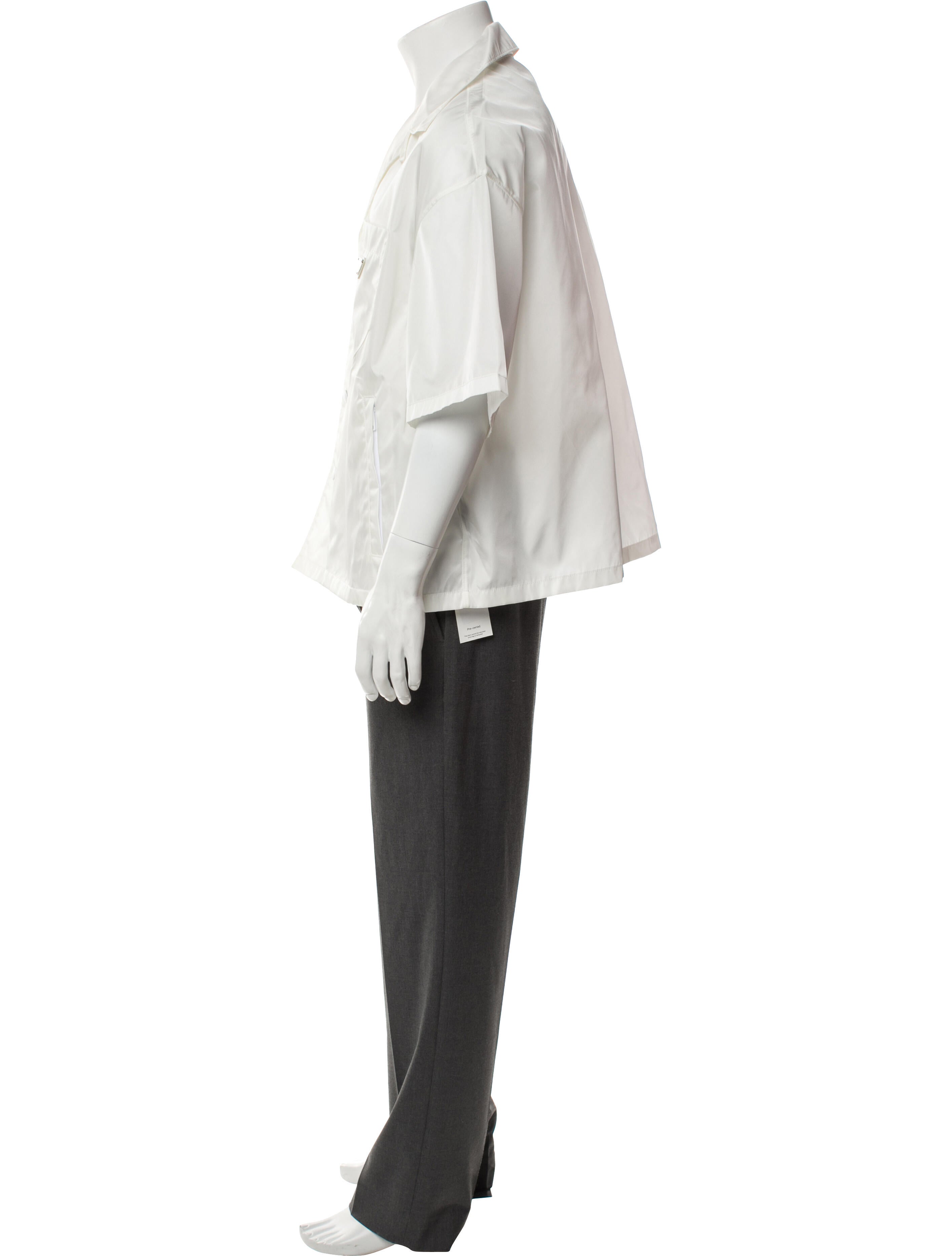 Prada 2022 Enameled Metal Triangle Shirt