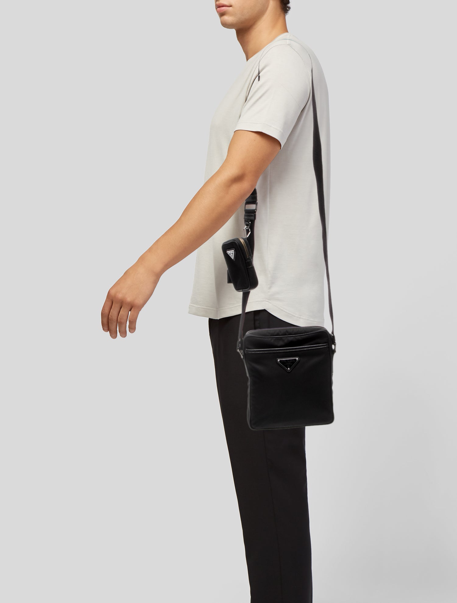 Prada Saffiano Leather Messenger Bag