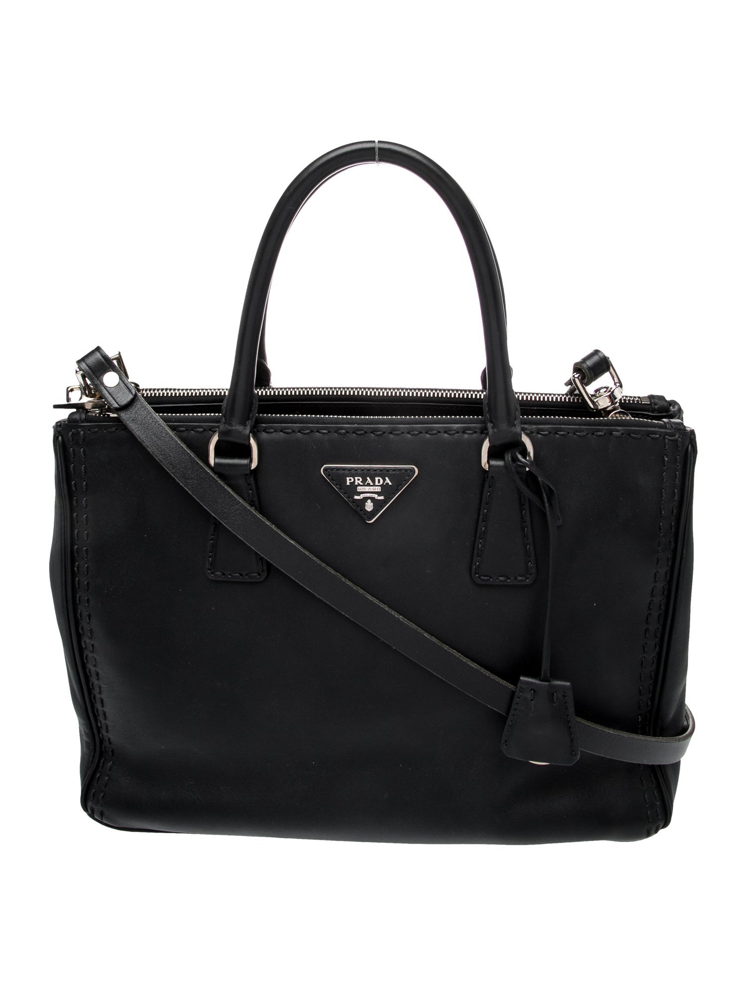 Prada Saffiano Leather Galleria Double Zip Medium