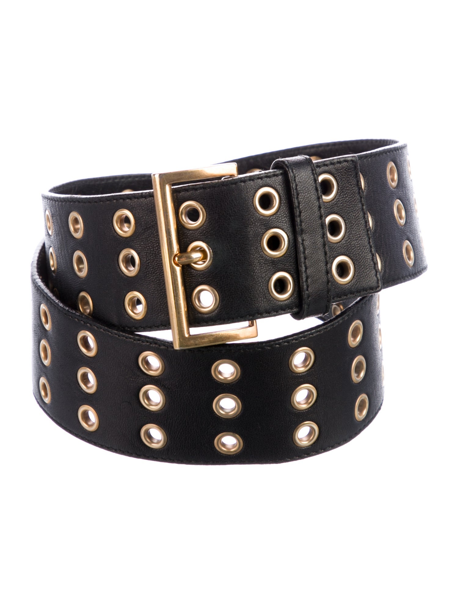 Prada Late 1990's - Early 2000's Leather Belt