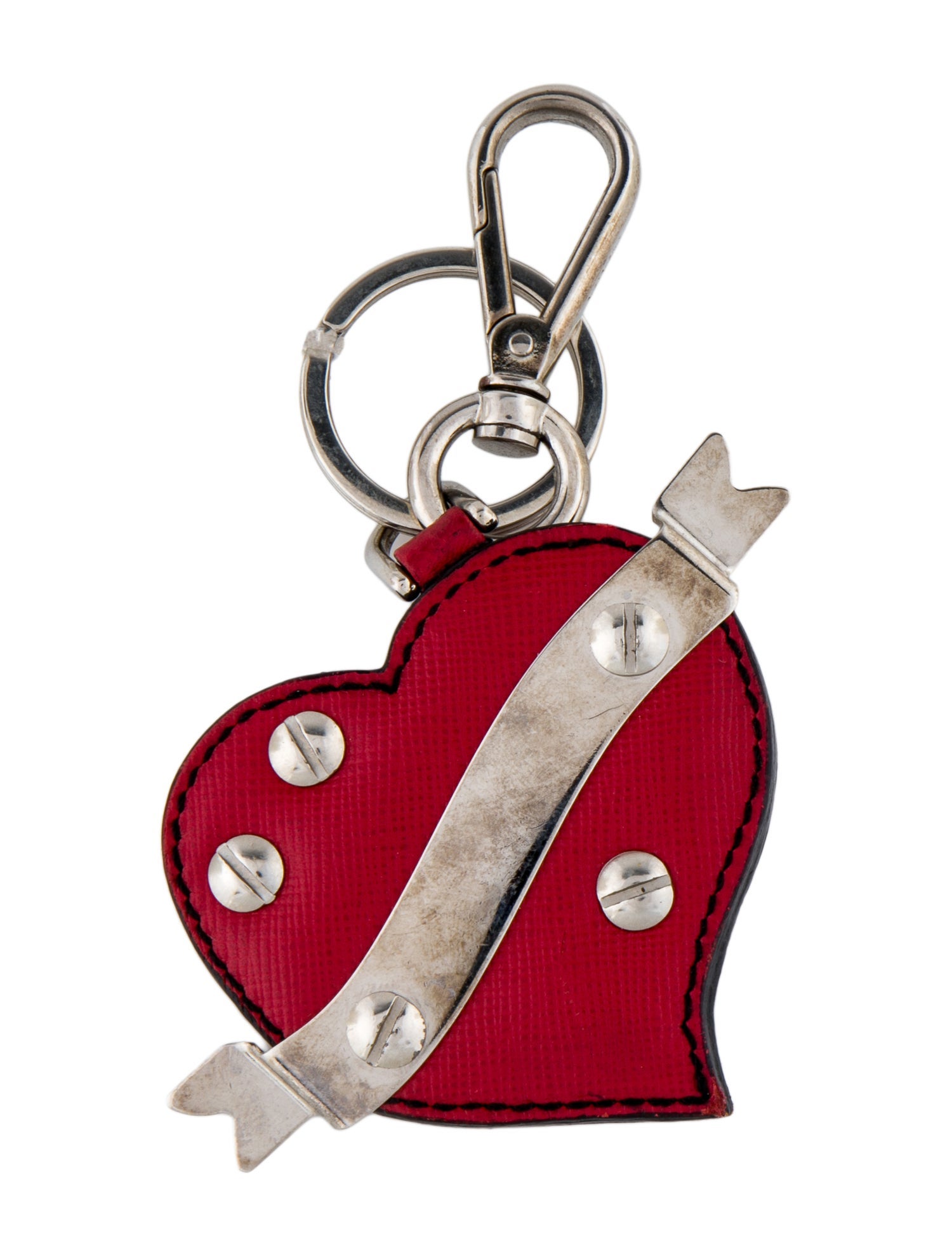 Prada Women's Leather Keychain