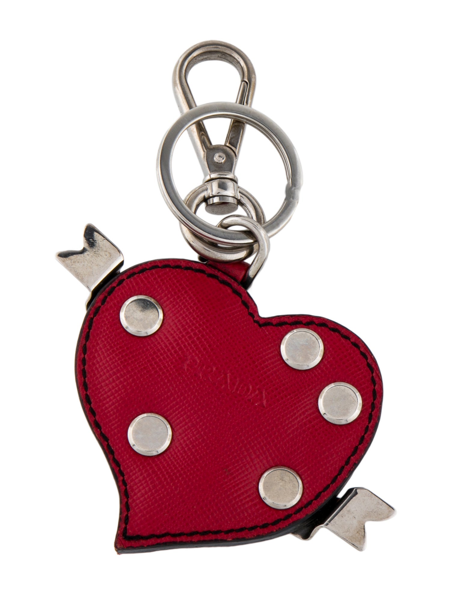 Prada Women's Leather Keychain