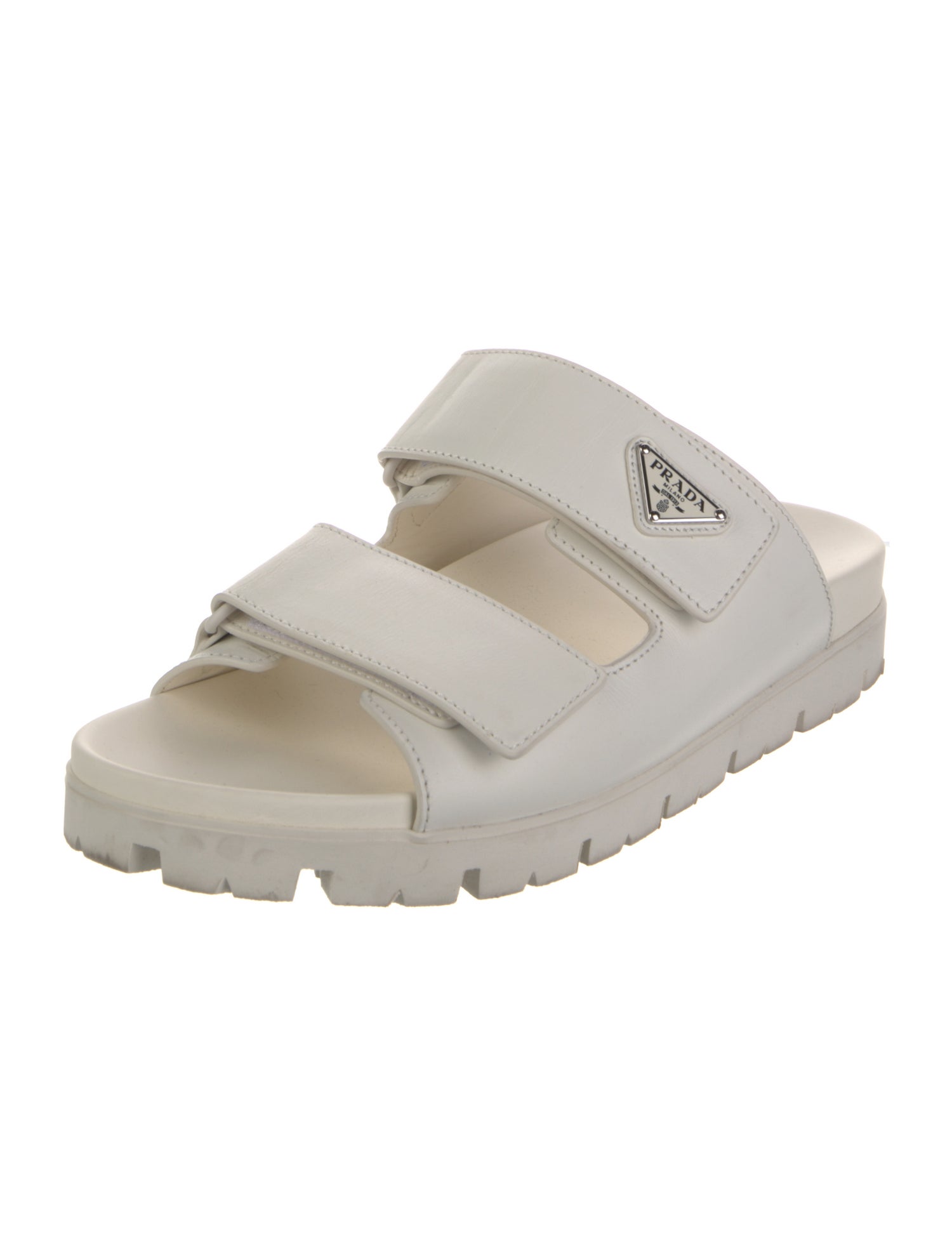 Prada Leather Slides