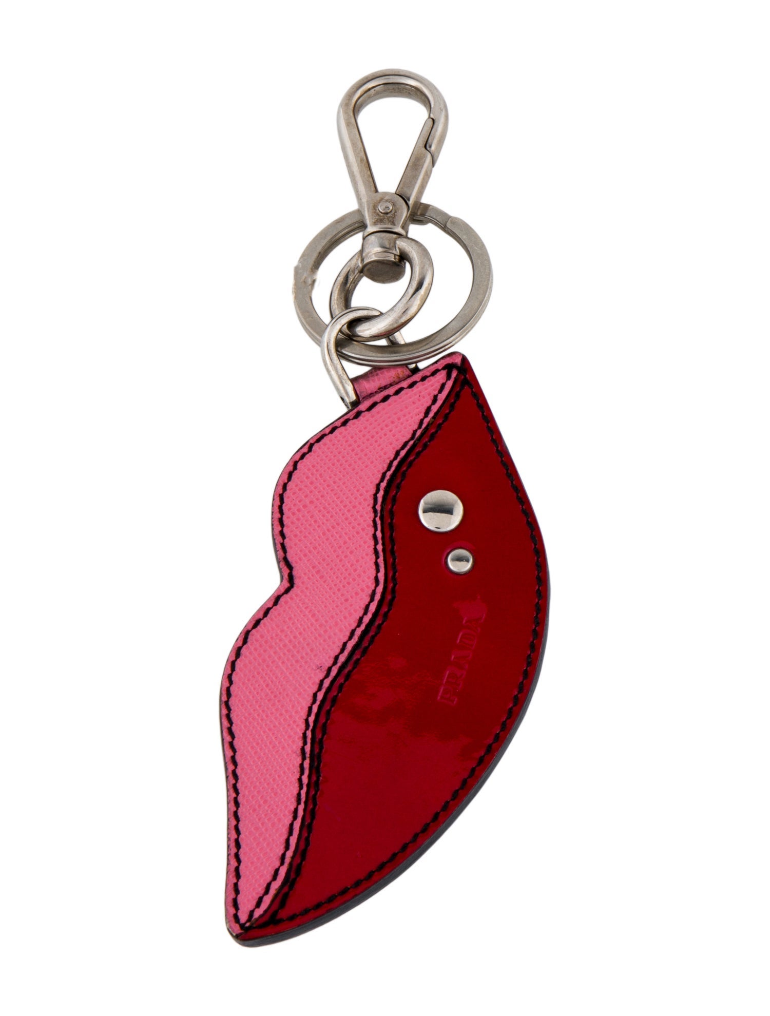 Prada Women's Leather Keychain