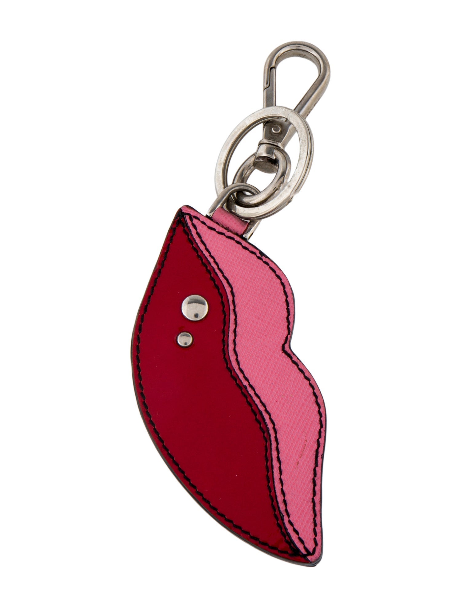 Prada Women's Leather Keychain