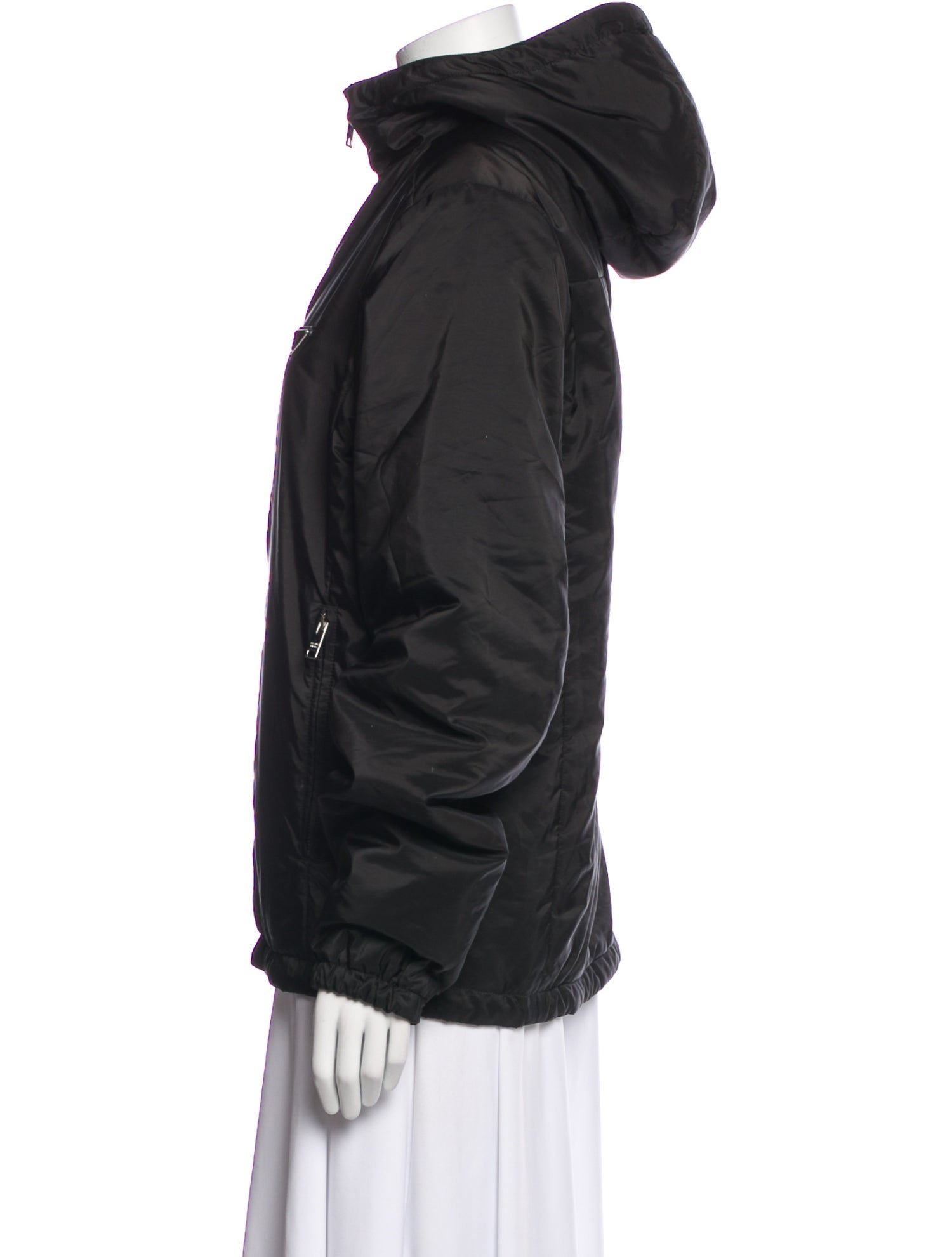 Prada 2022 Enameled Metal Triangle Windbreaker