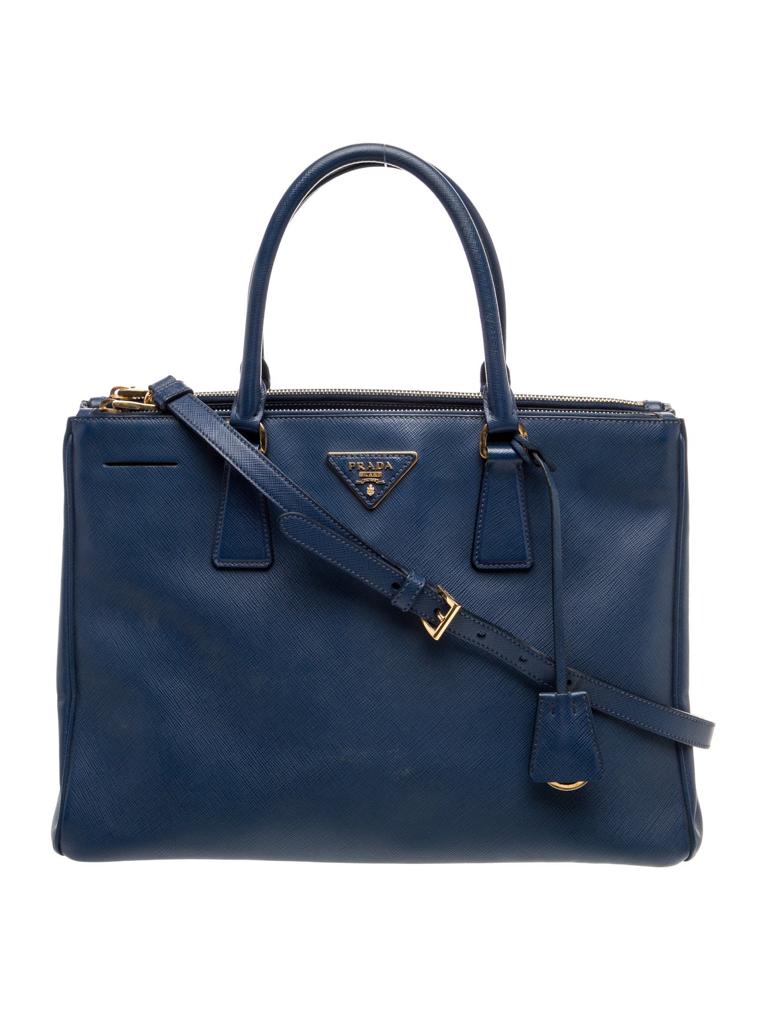 Prada Saffiano Lux Leather Galleria Double Zip Large