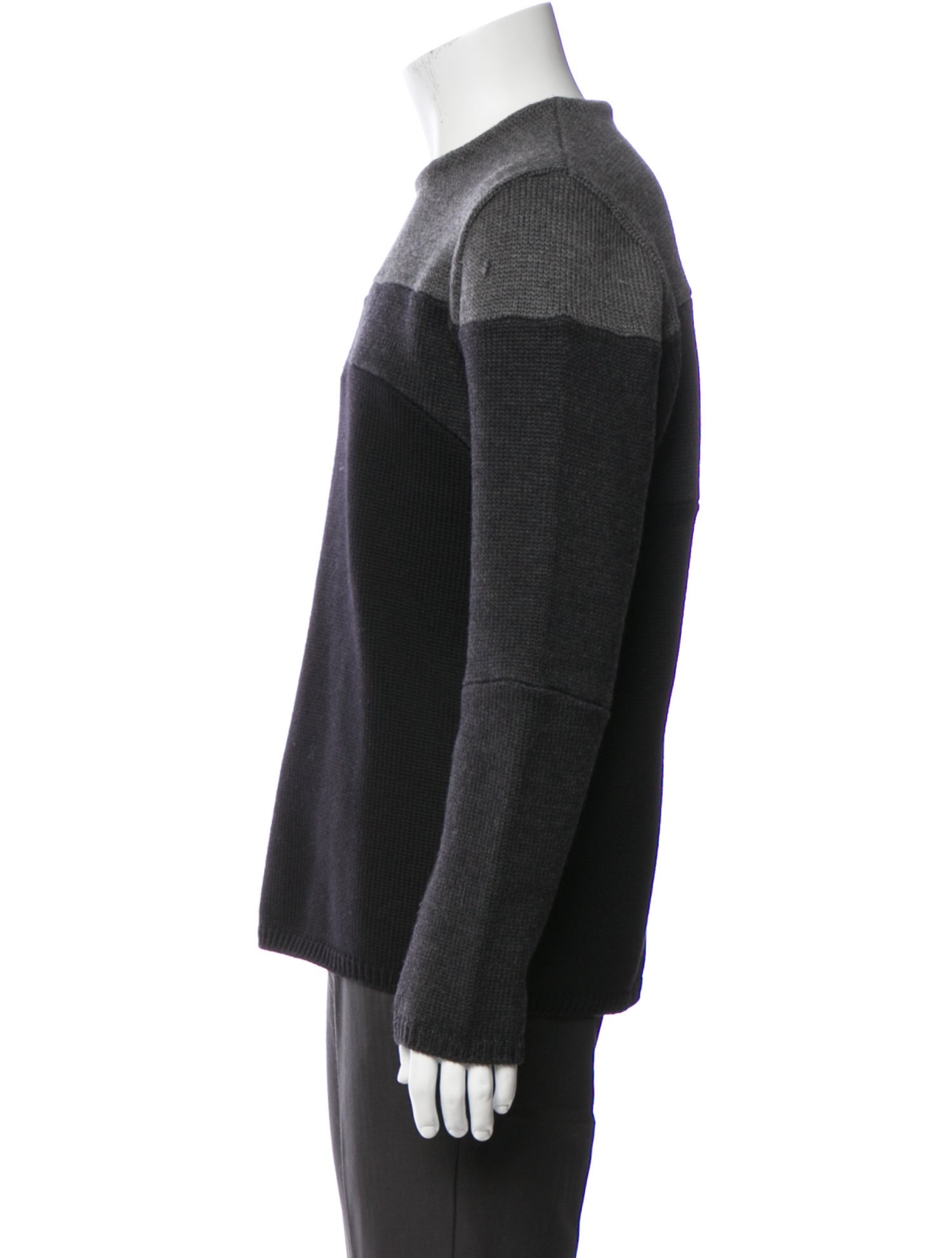Prada Wool Colorblock Pattern Pullover