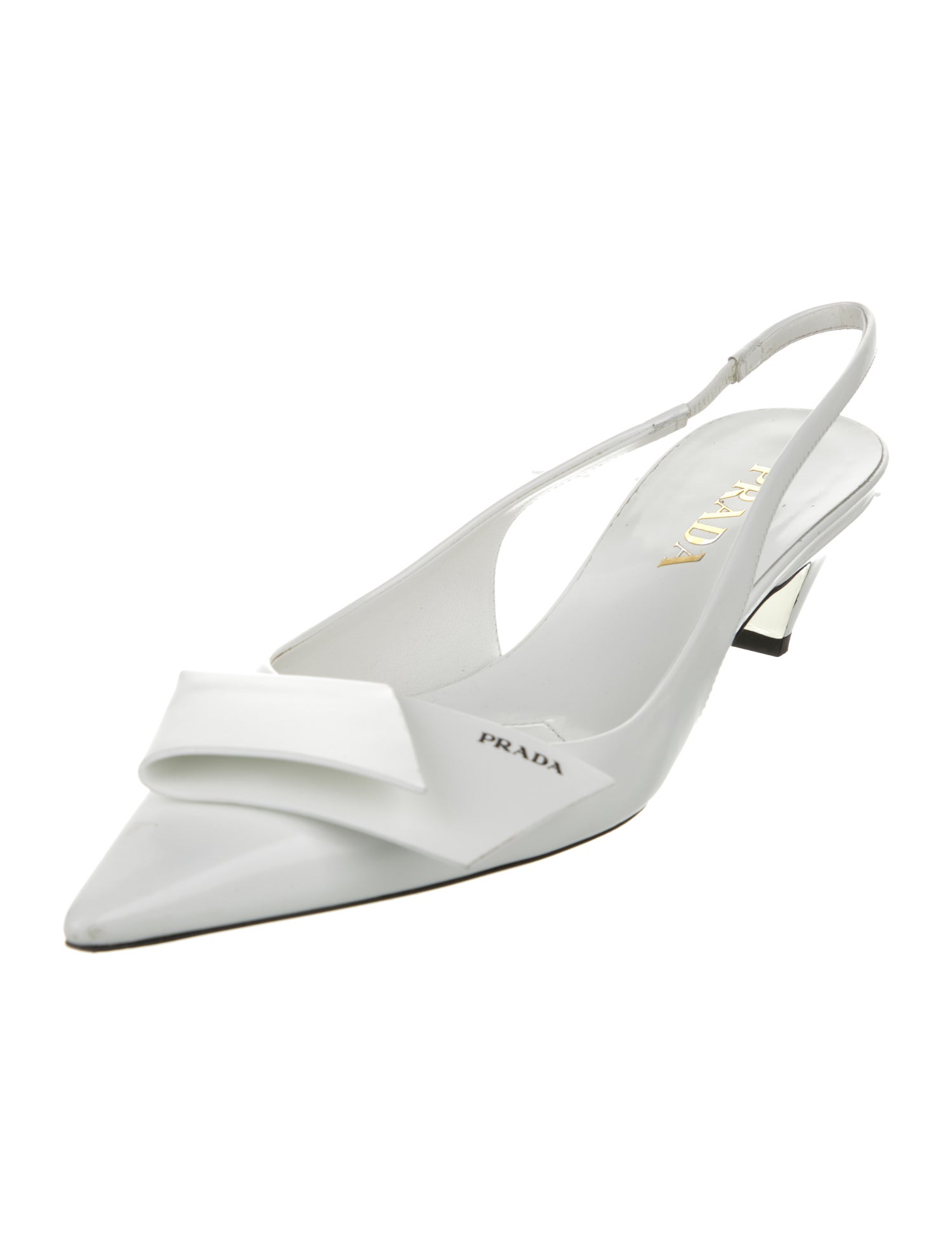 Prada Patent Leather Slingback Pumps