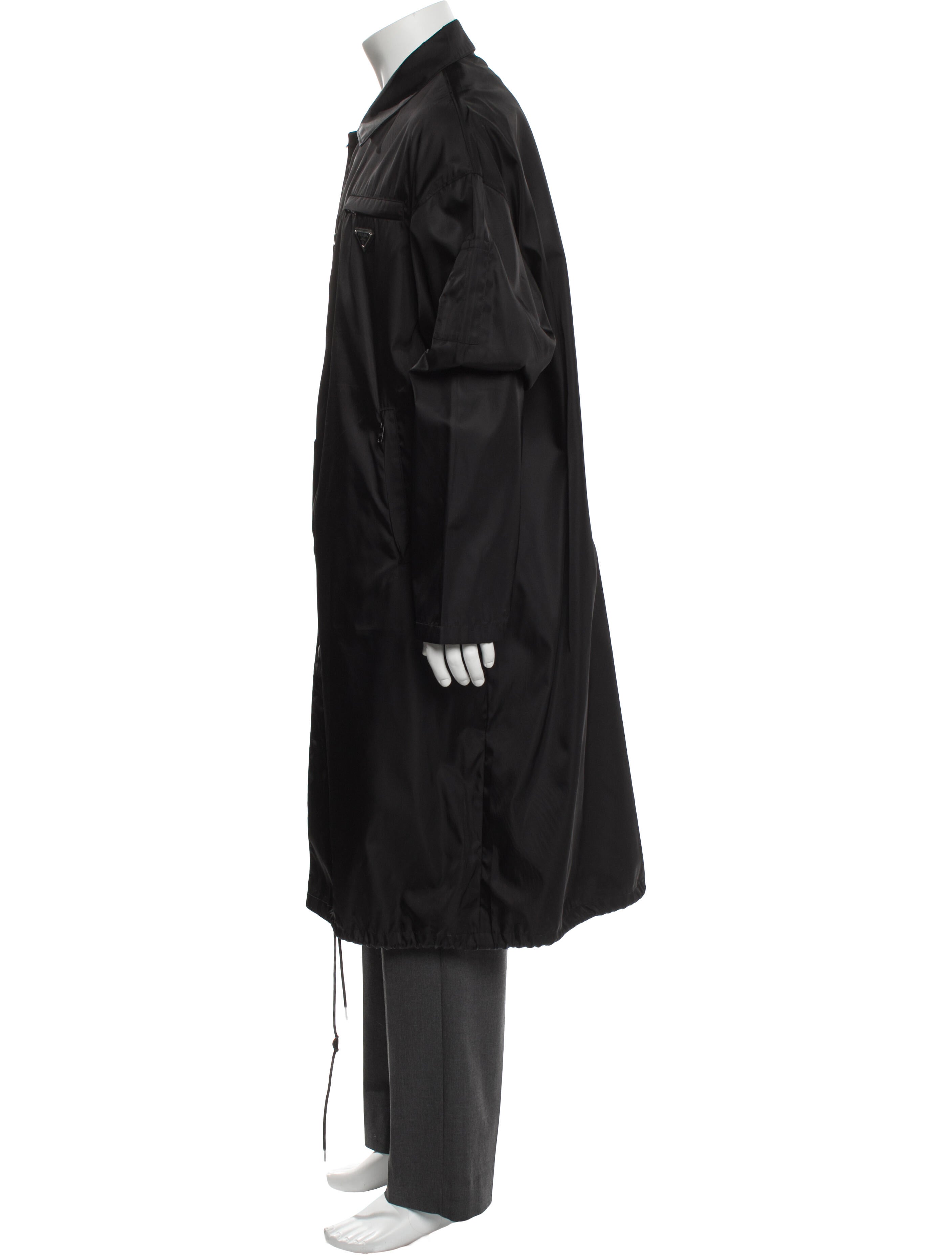 Prada 2018 Enameled Metal Triangle Parka