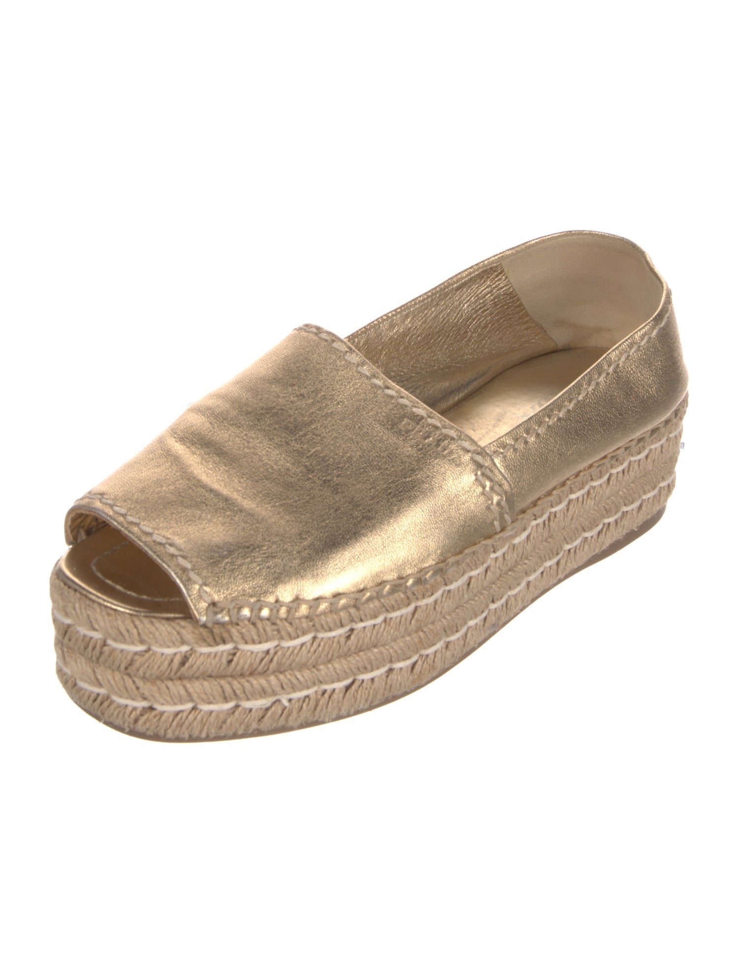 Prada Leather Espadrilles