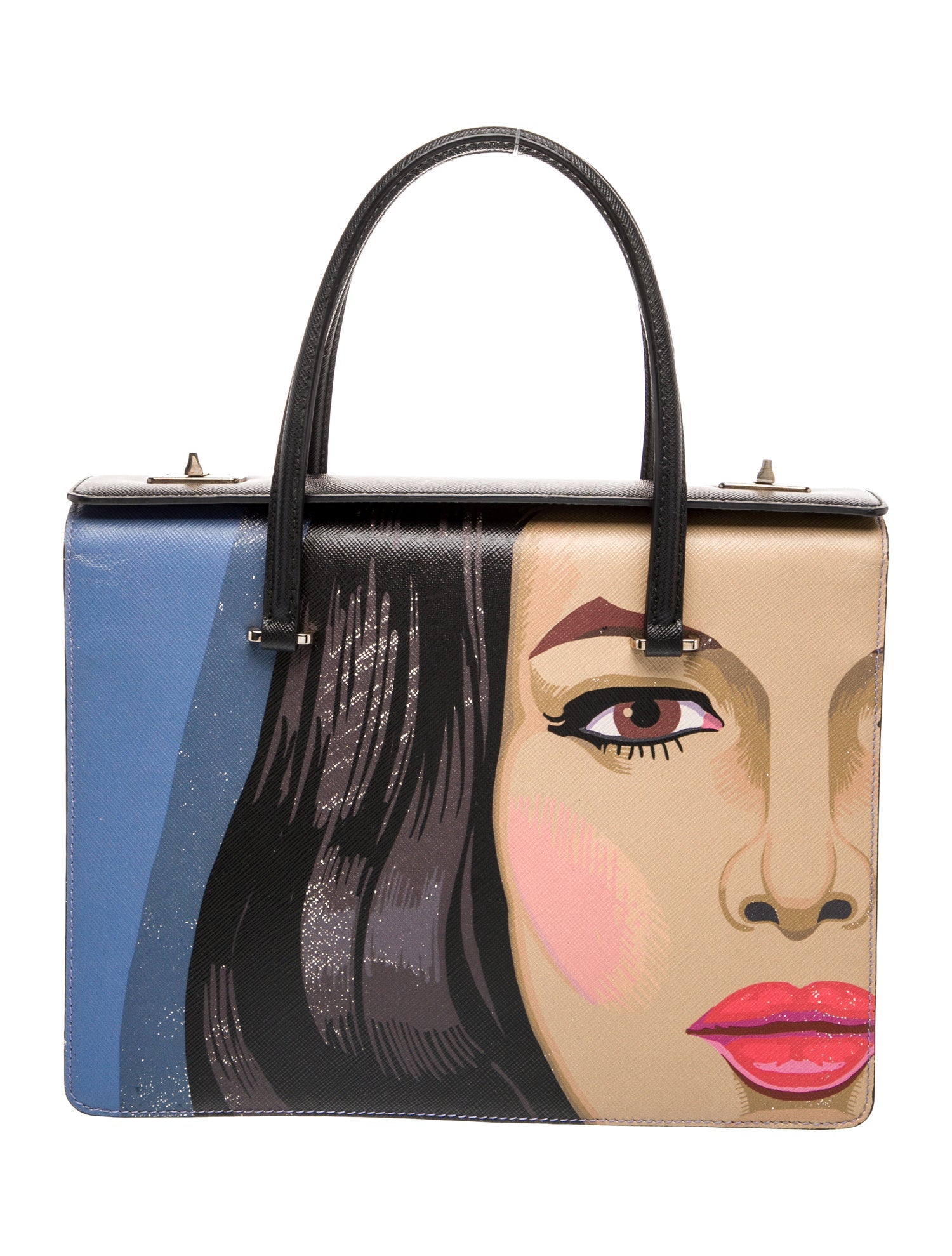 Prada Saffiano Cuir Leather Graffiti Girl