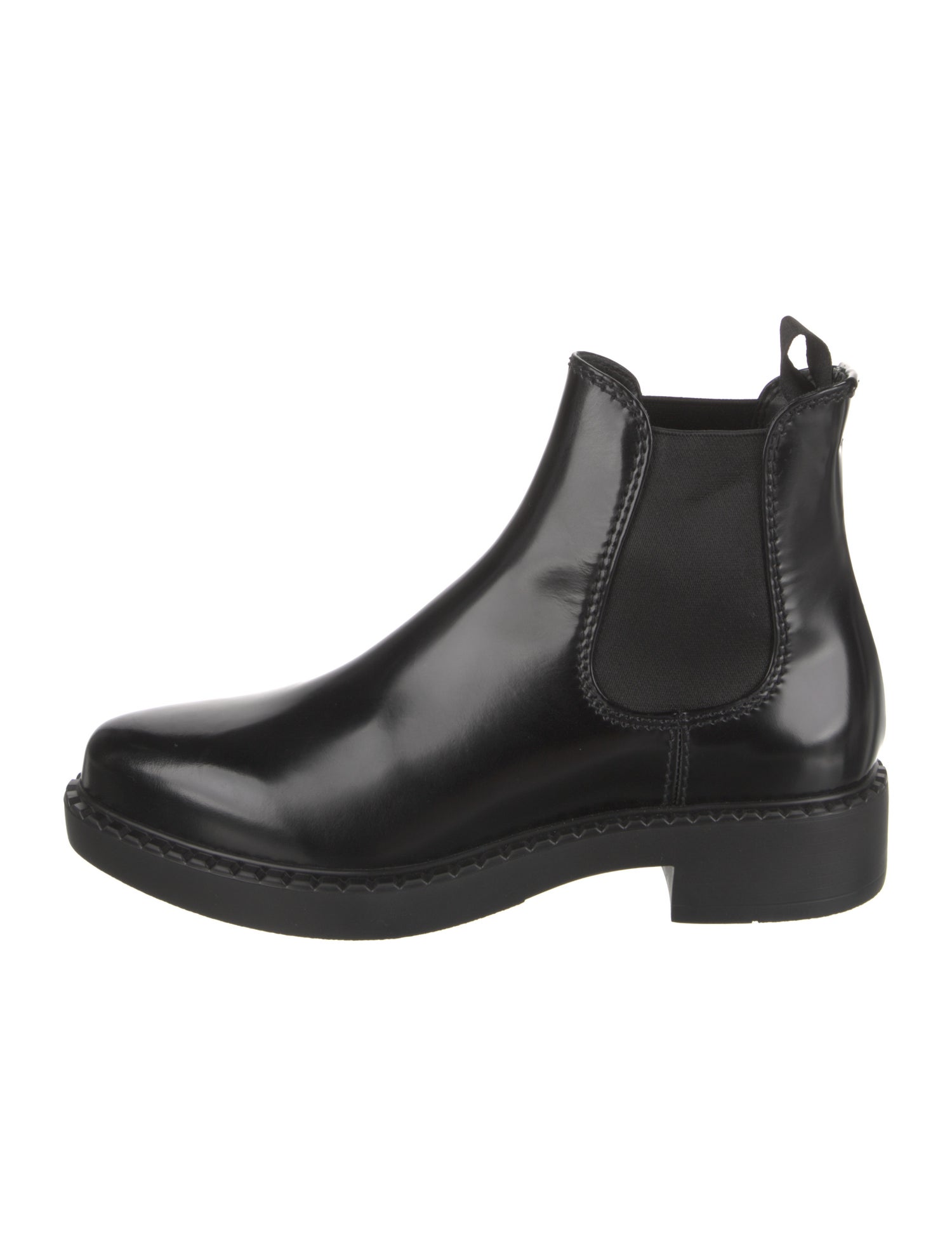 Prada Leather Chelsea Boots