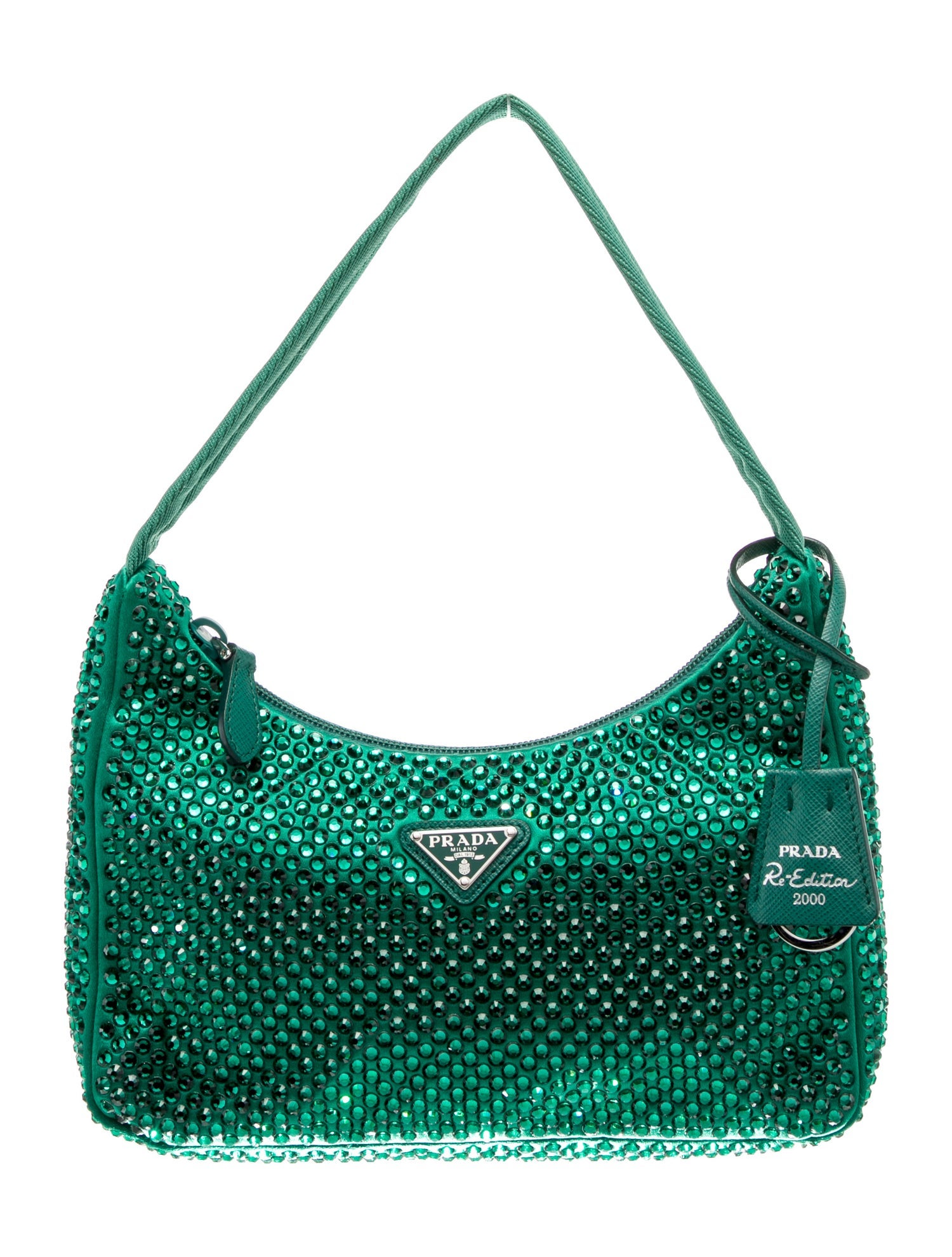 Prada Enameled Metal Triangle Re-Edition 2000