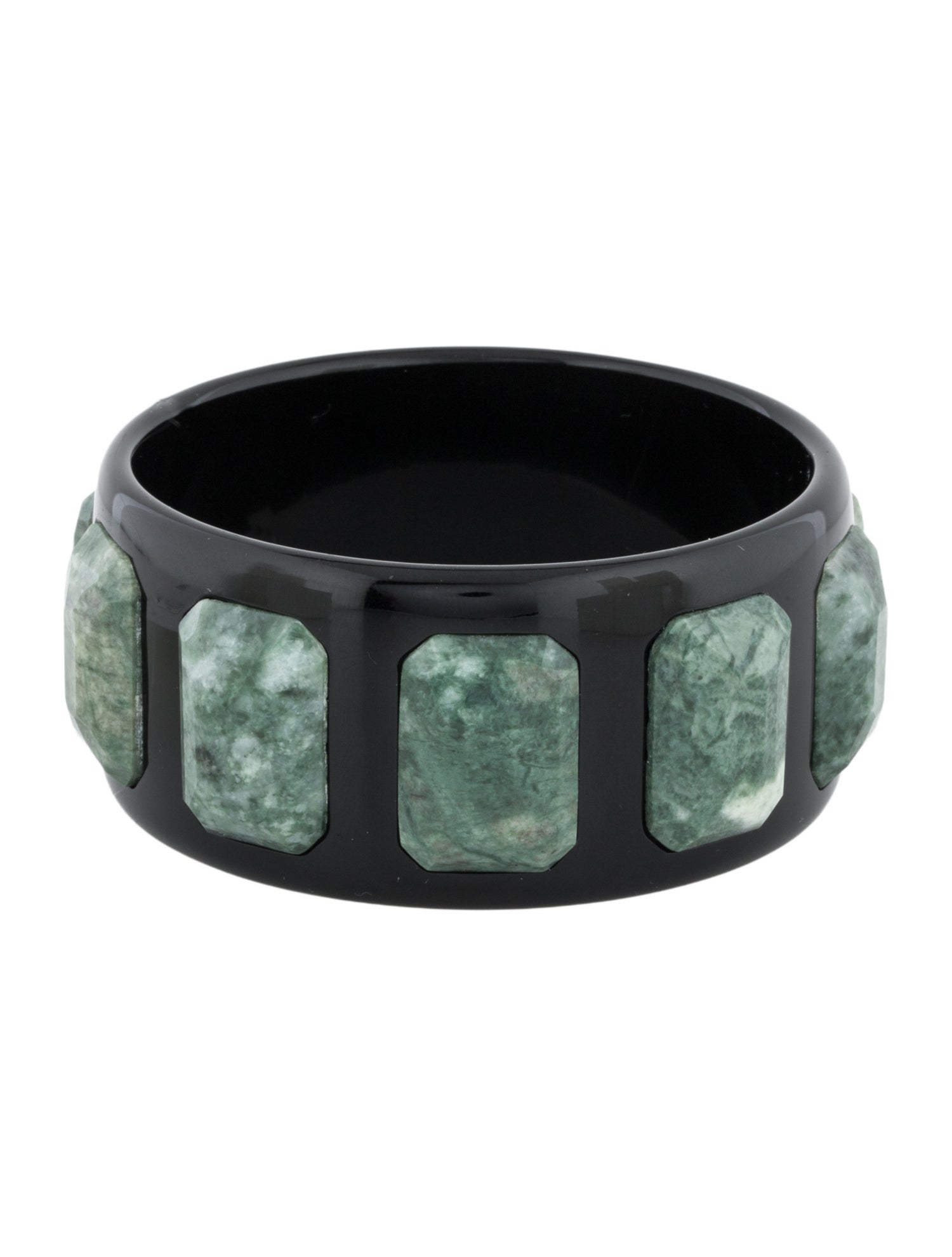 Prada Stone & Acrylic Bangle Bracelet