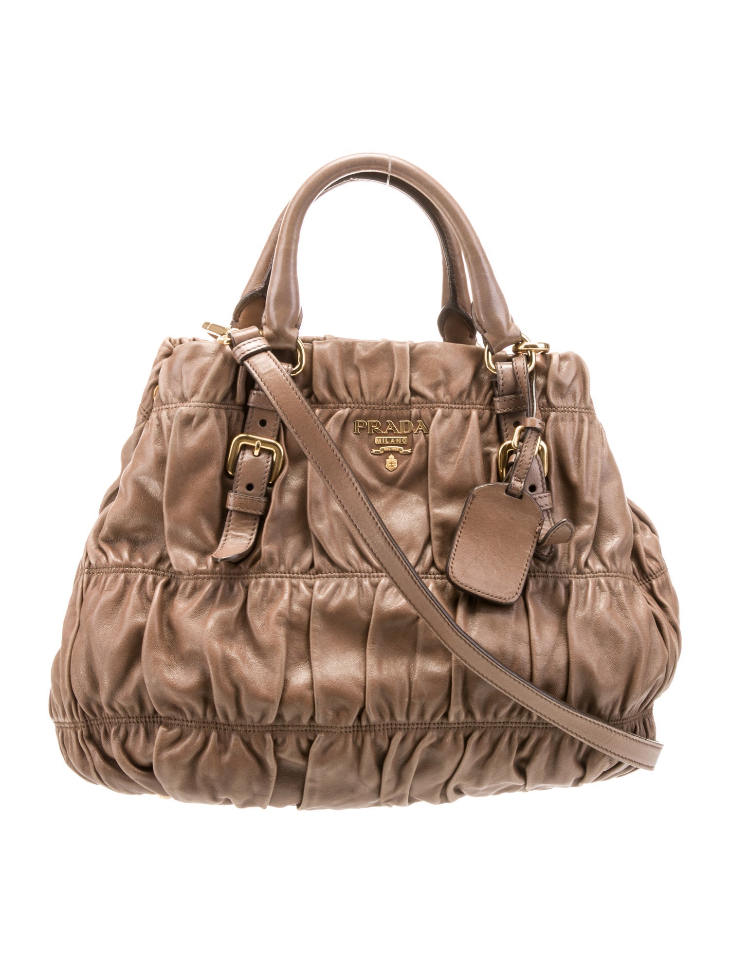 Prada Nappa Gaufre Leather Shoulder Bag