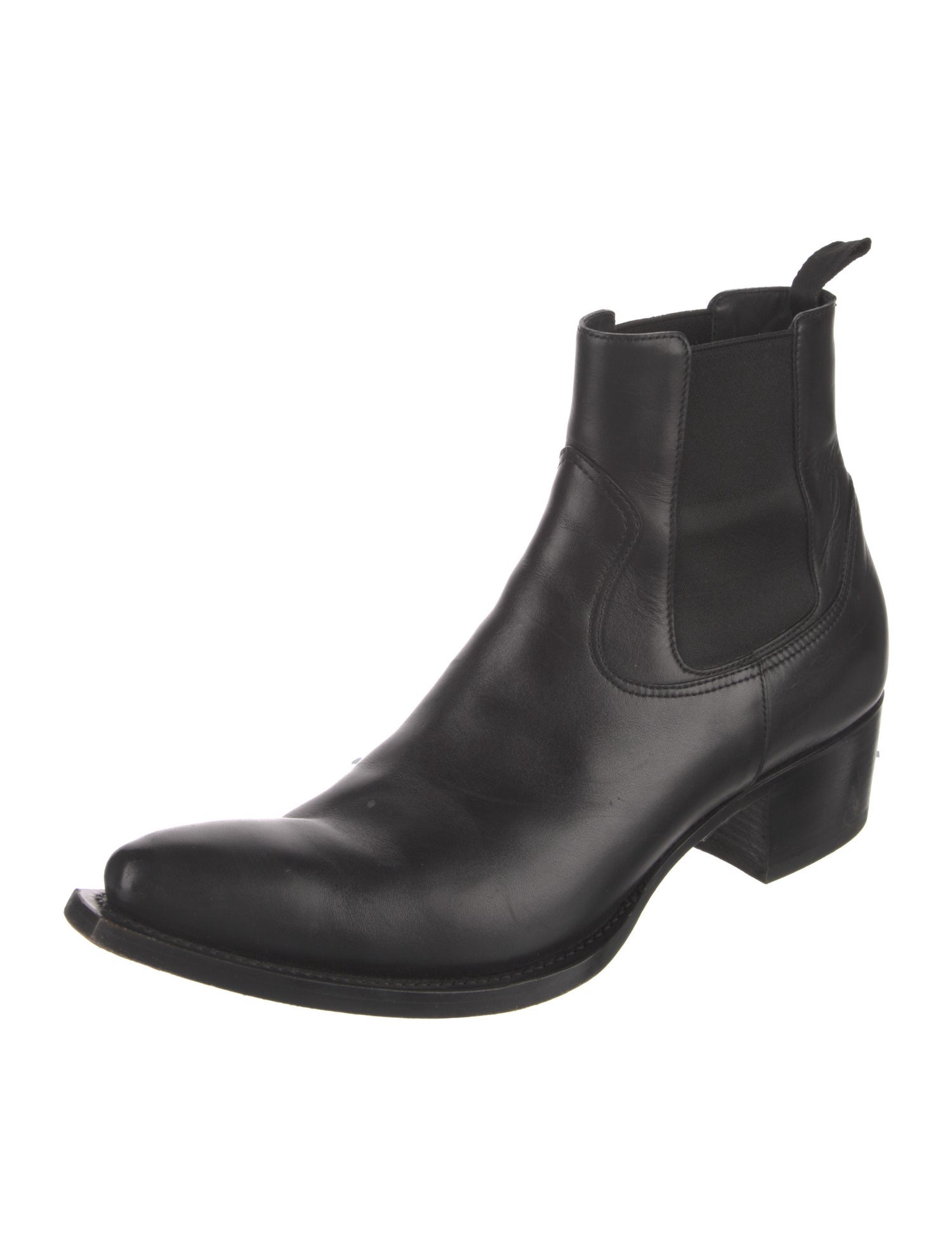 Prada Leather Chelsea Boots